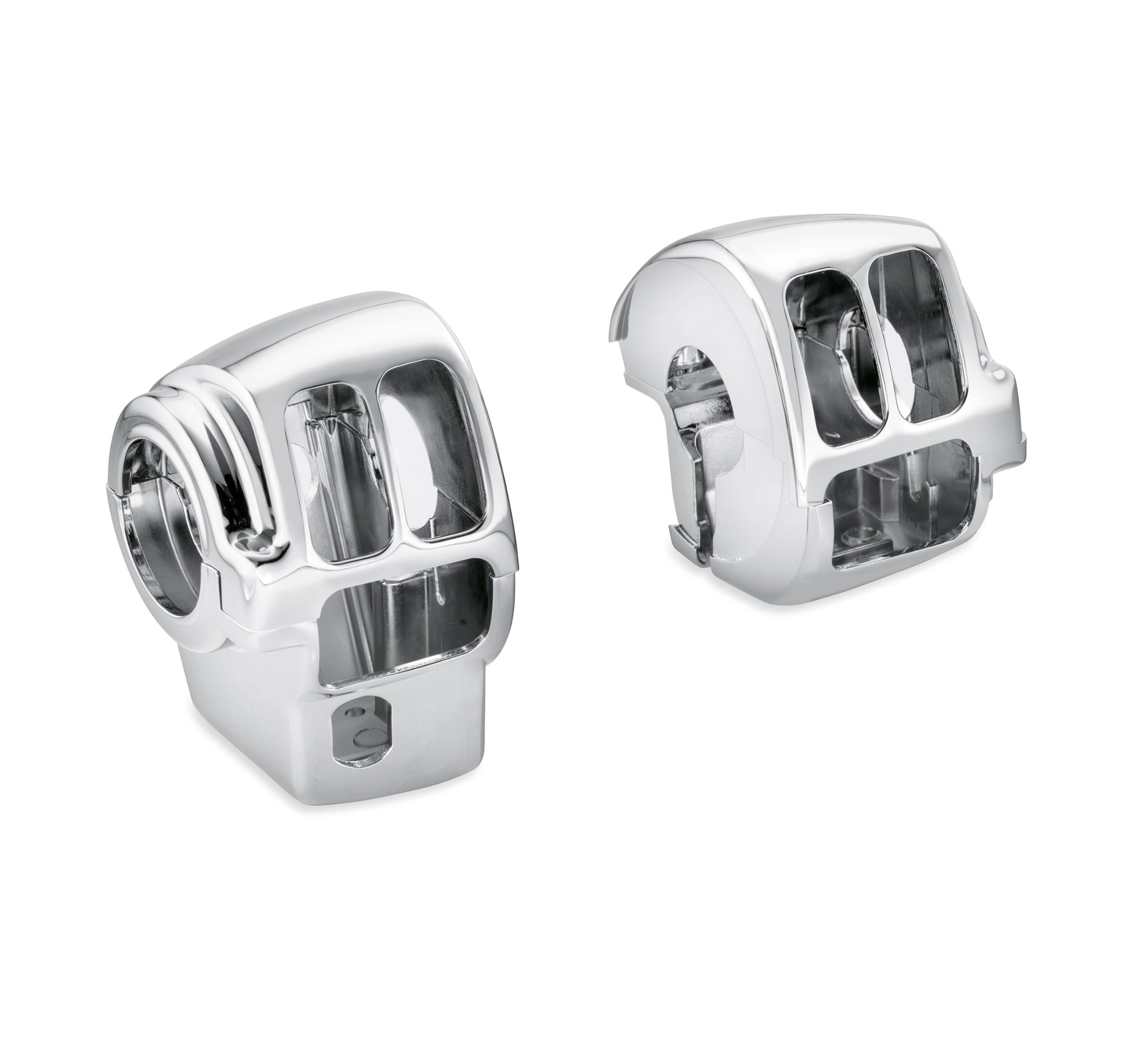 Chrome Switch Housing Cover Kit For Harley 14-16 Touring Trike Street Glide 