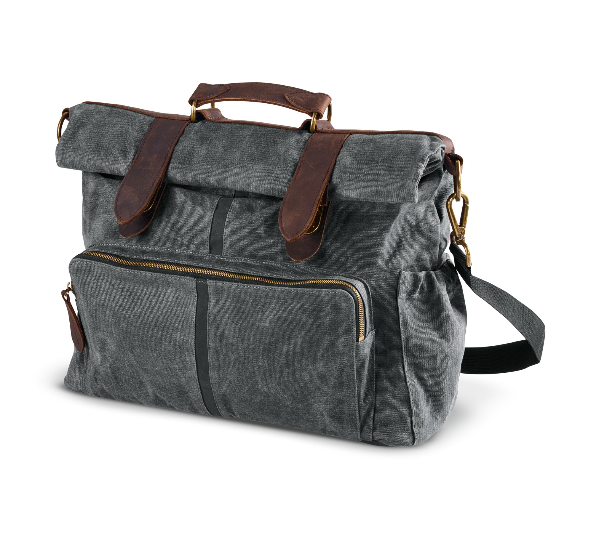 WAXED CANVAS MESSENGER BAG 93300116 / Luggage & Bags / Multi-fit