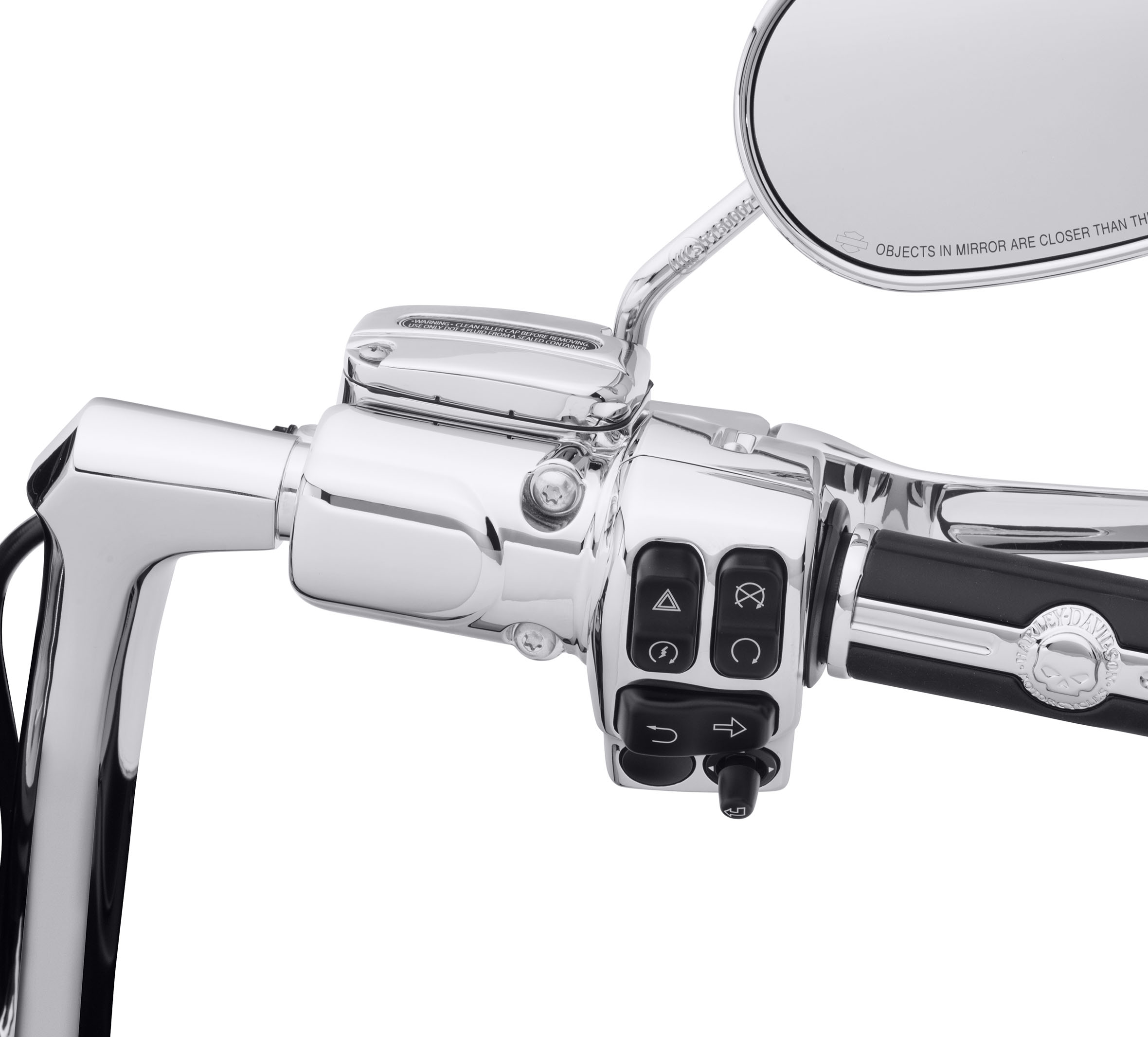 Chrome Clutch Bracket & Master Cylinder Reservoir Kit