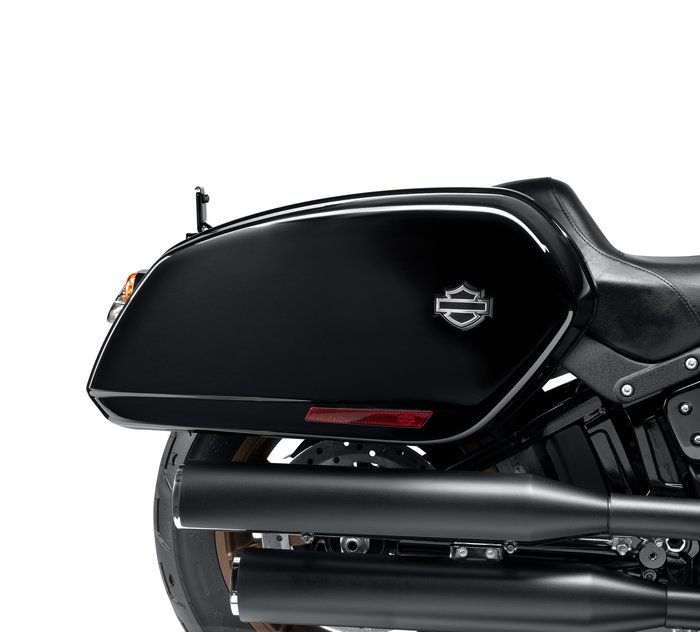 FXLRST SADDLEBAGS - VIVID BLACK 90202534DH / saddlebags / Softail m8 /  Parts & Accessories / - House-of-Flames Harley-Davidson