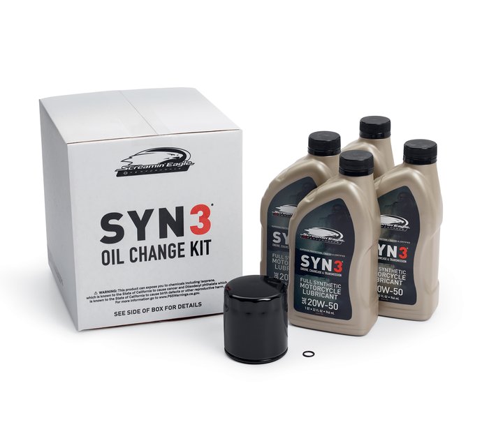 4 Qt. SYN3 Synthetic Motorcycle Lubricant Oil Change Kit 1