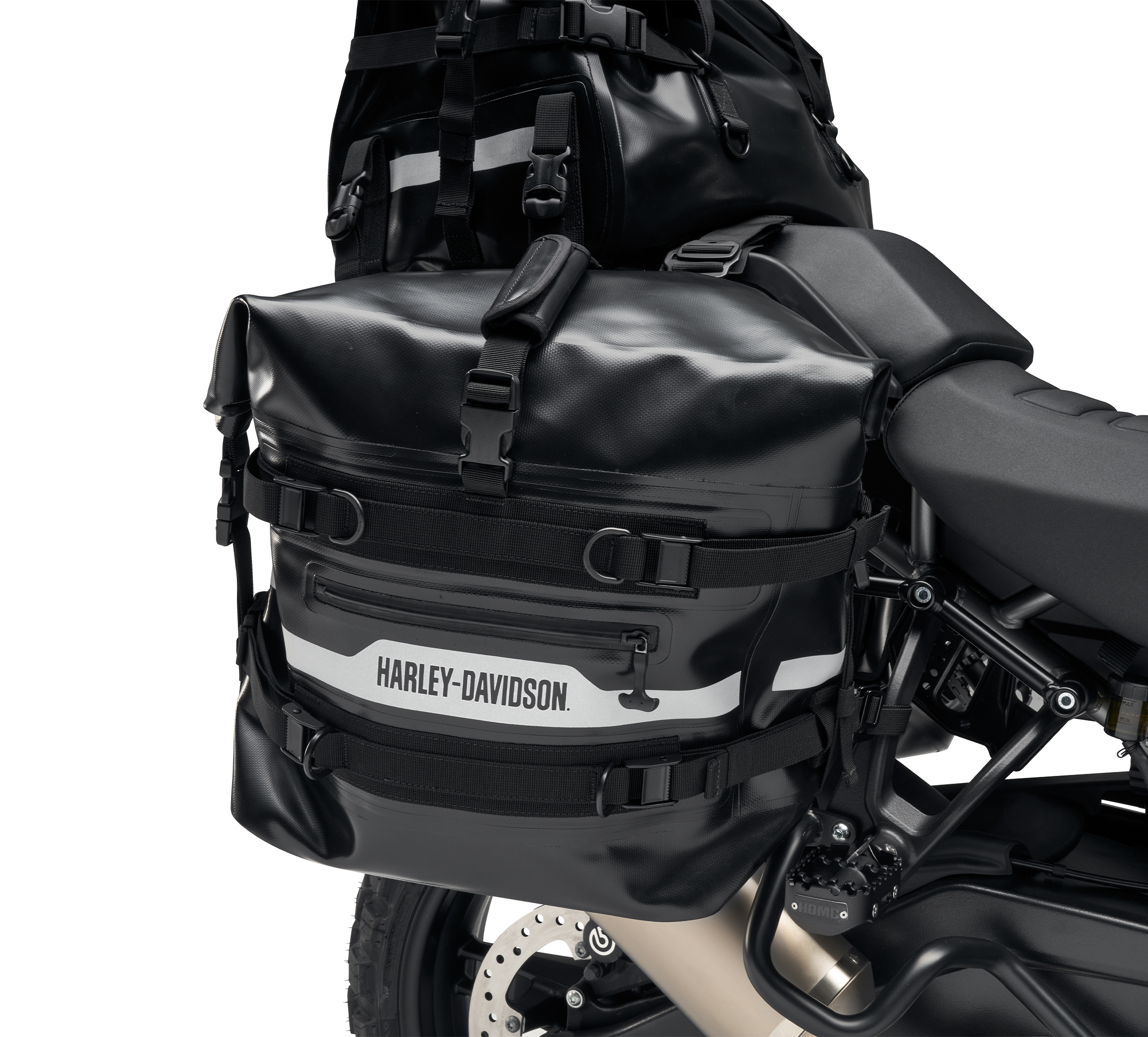 Buffalo Bag Pannier Rack Black Suitable for Motorcycles with Solo Seat and Custom Projects 