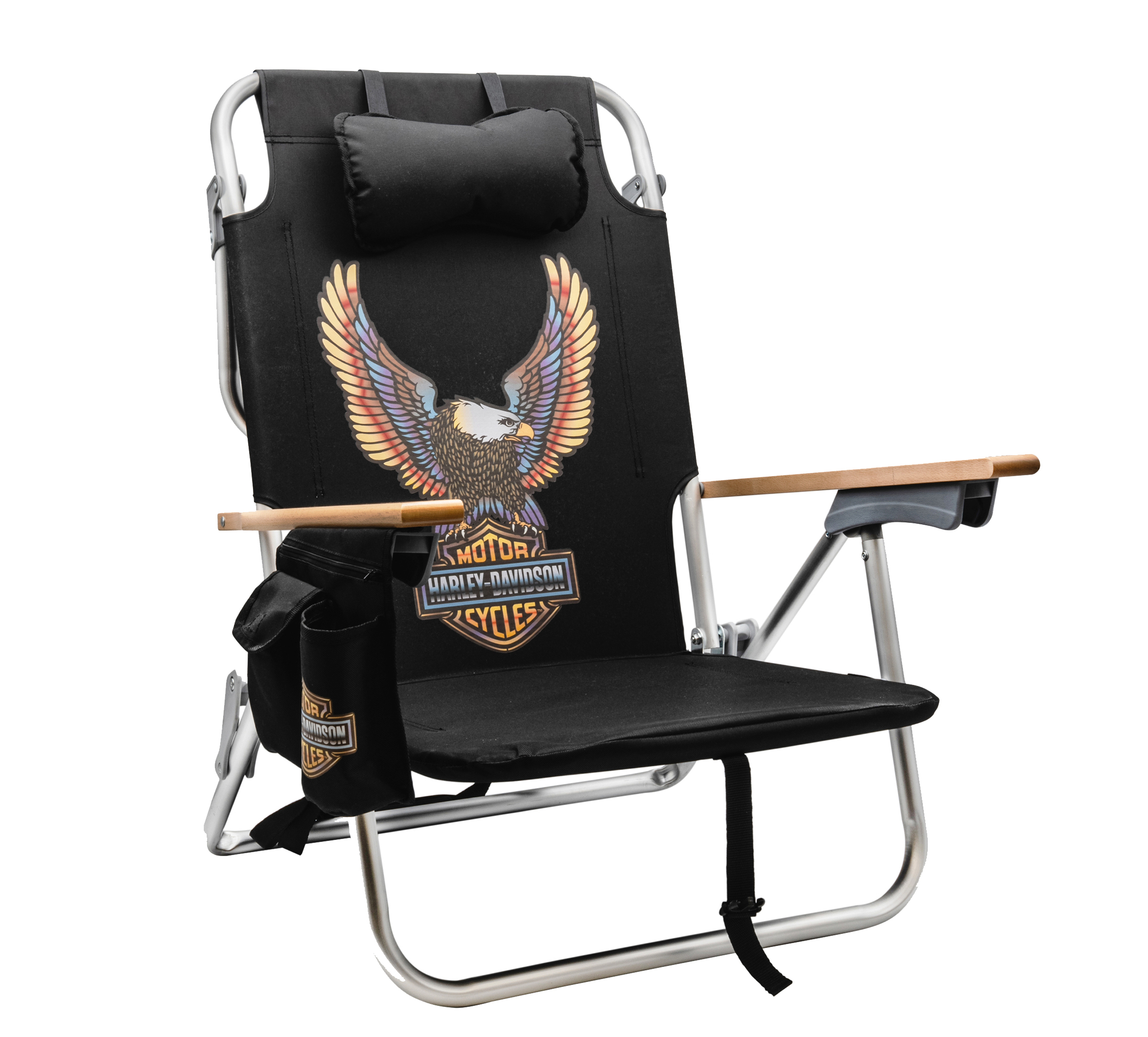 H-D Vivid Bar & Shield Eagle Beach Chair