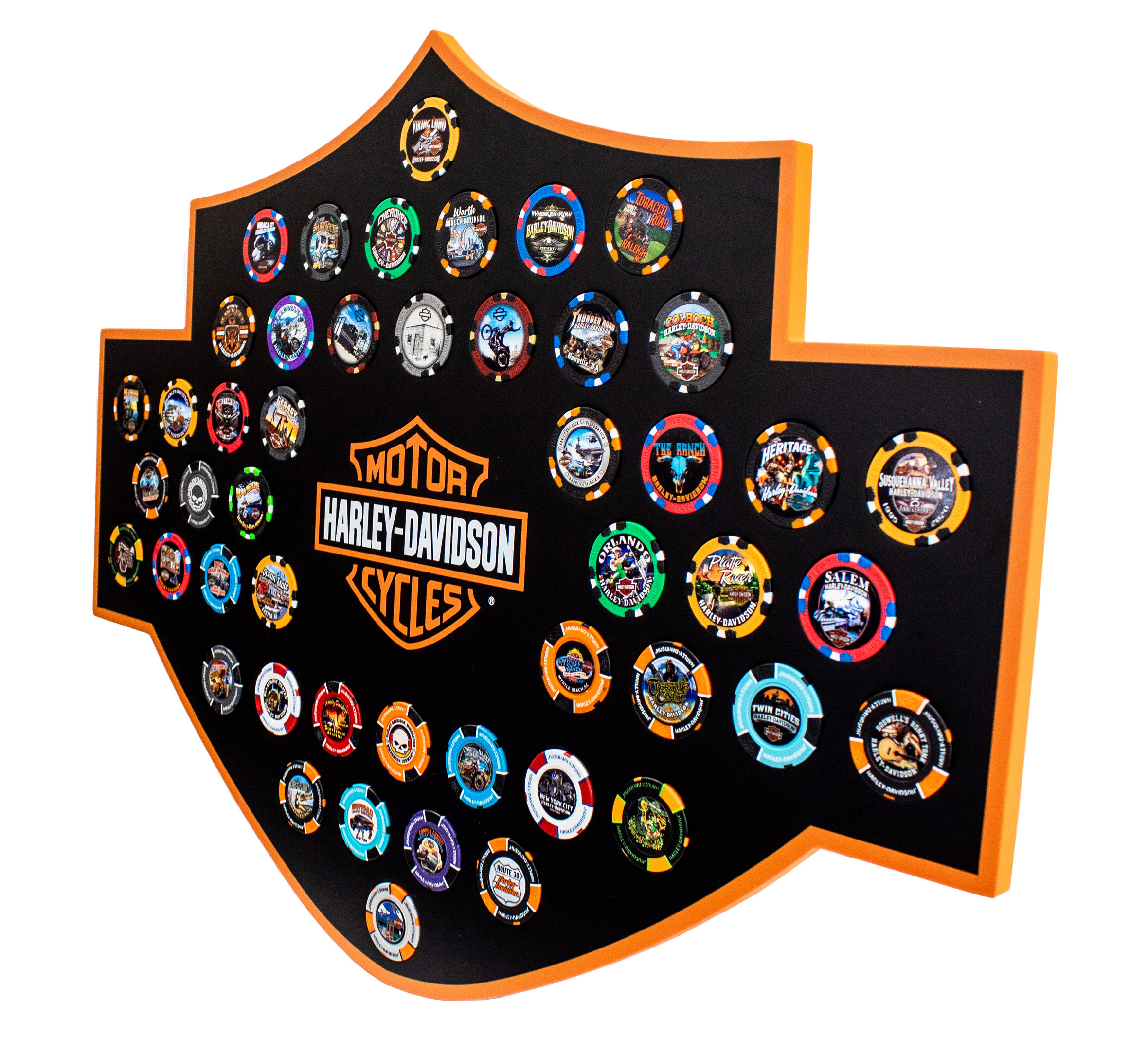 H-D Bar & Shield Magnetic Frame 48 Ct.