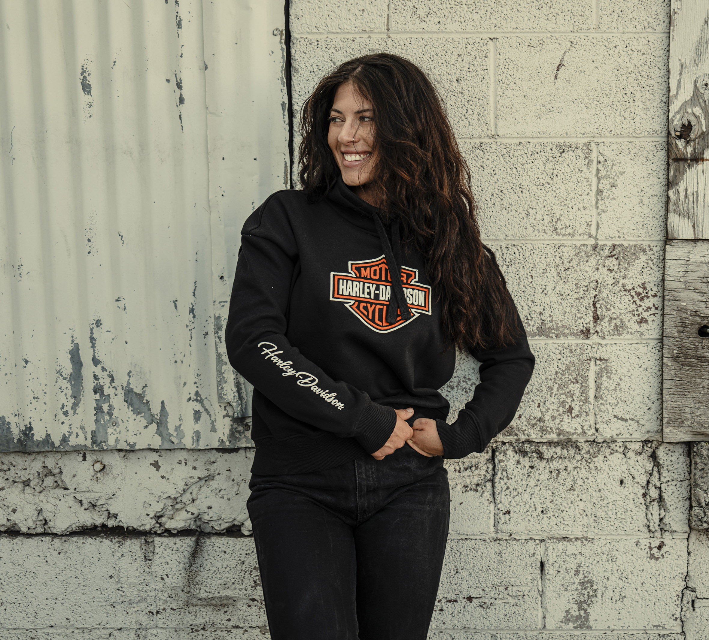Women's H-D Essential Fleece Funnel Neck | Harley-Davidson CA