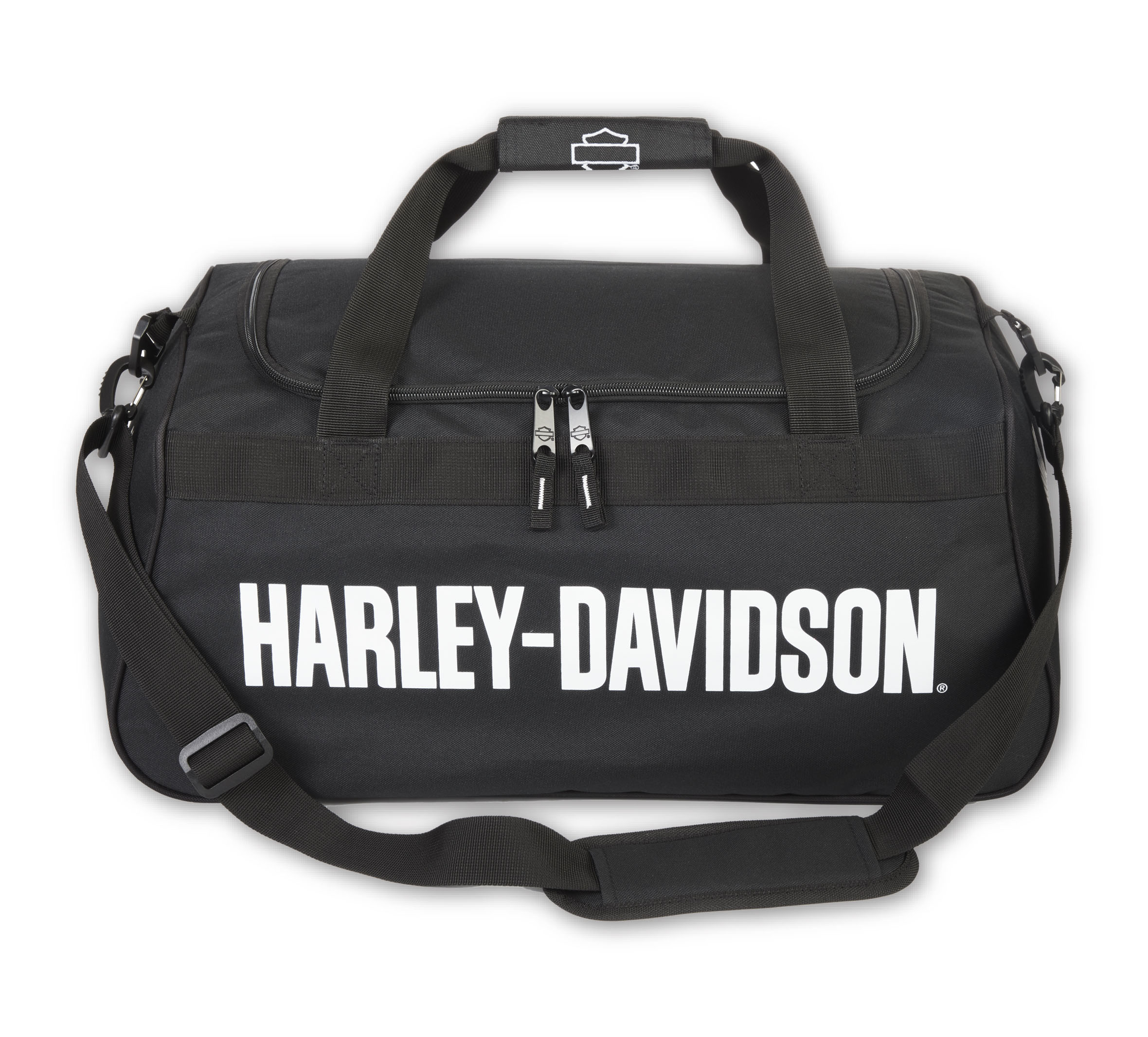 Eagle Logo Duffel in Black/White