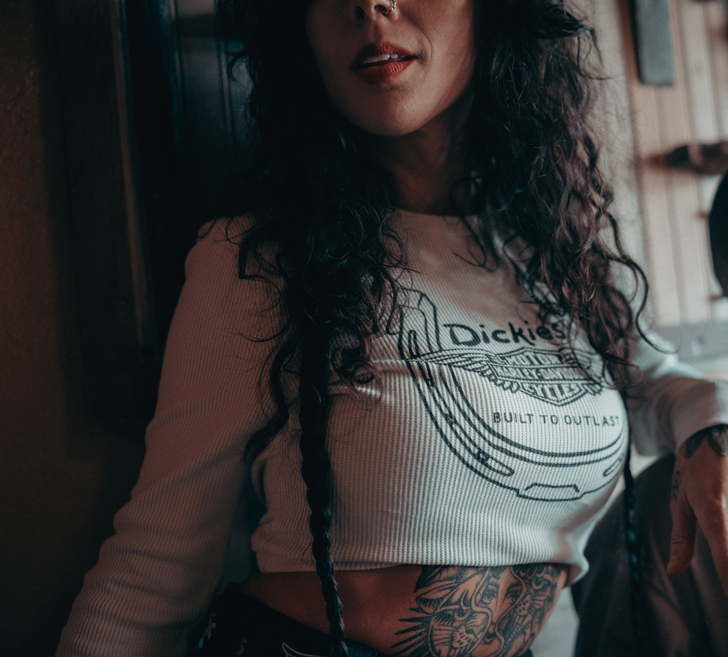 Women's Dickies x H-D Winged Horseshoe Thermal Long Sleeve