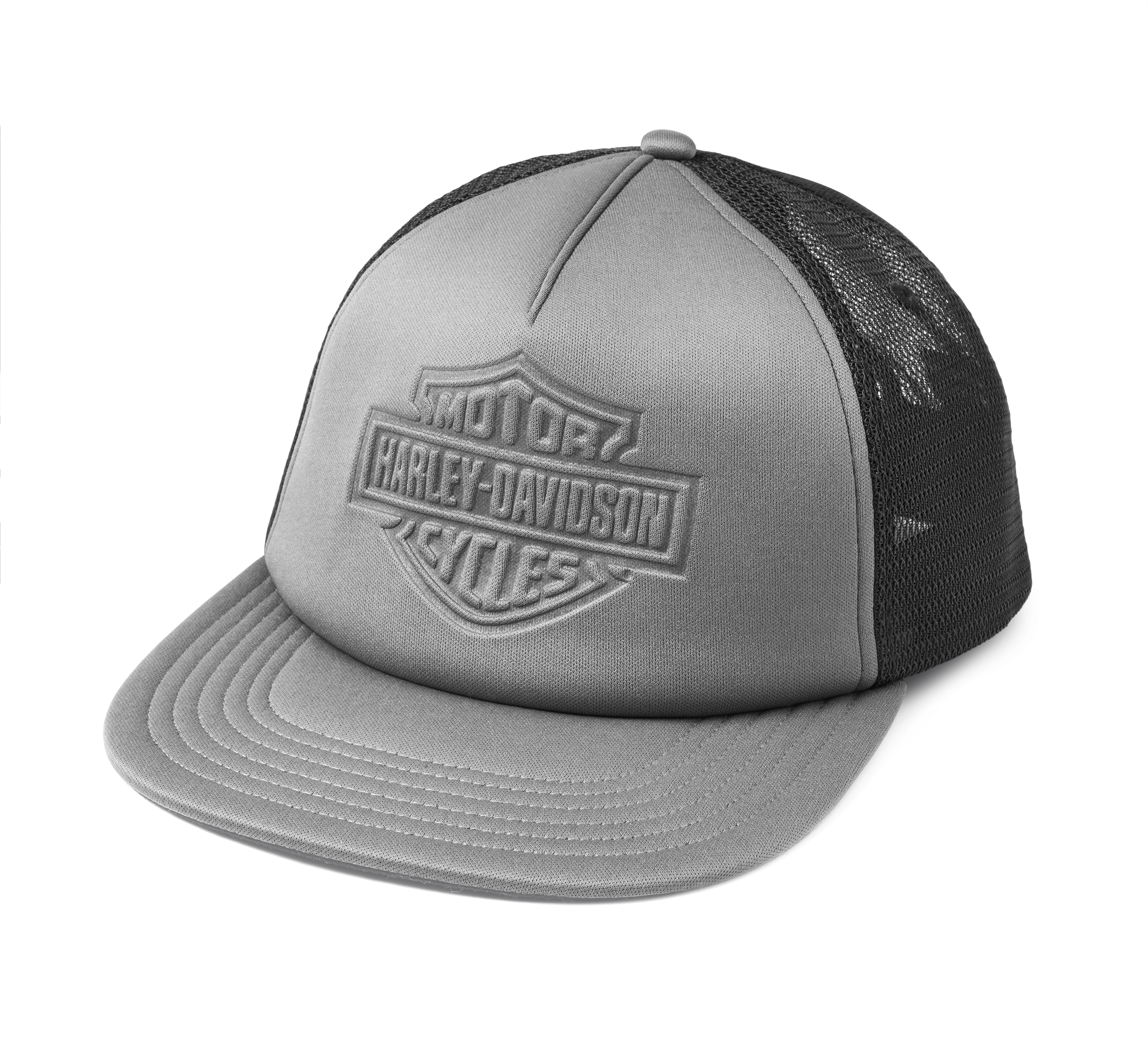 Men's Bar & Shield Debossed Adjustable Trucker Hat