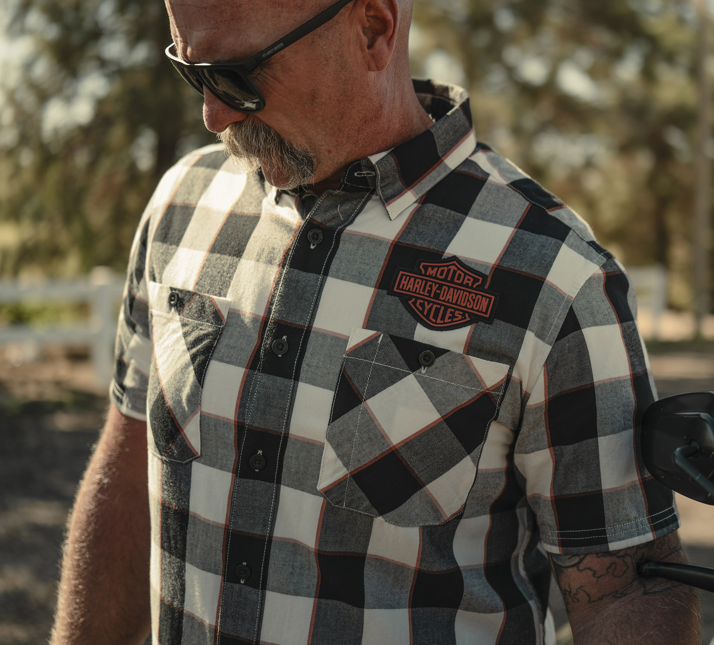 harley davidson short sleeve dress shirts Amazon.com: Harley-Davidson Big Boys' Woven Pit Crew Button Collared Shirt