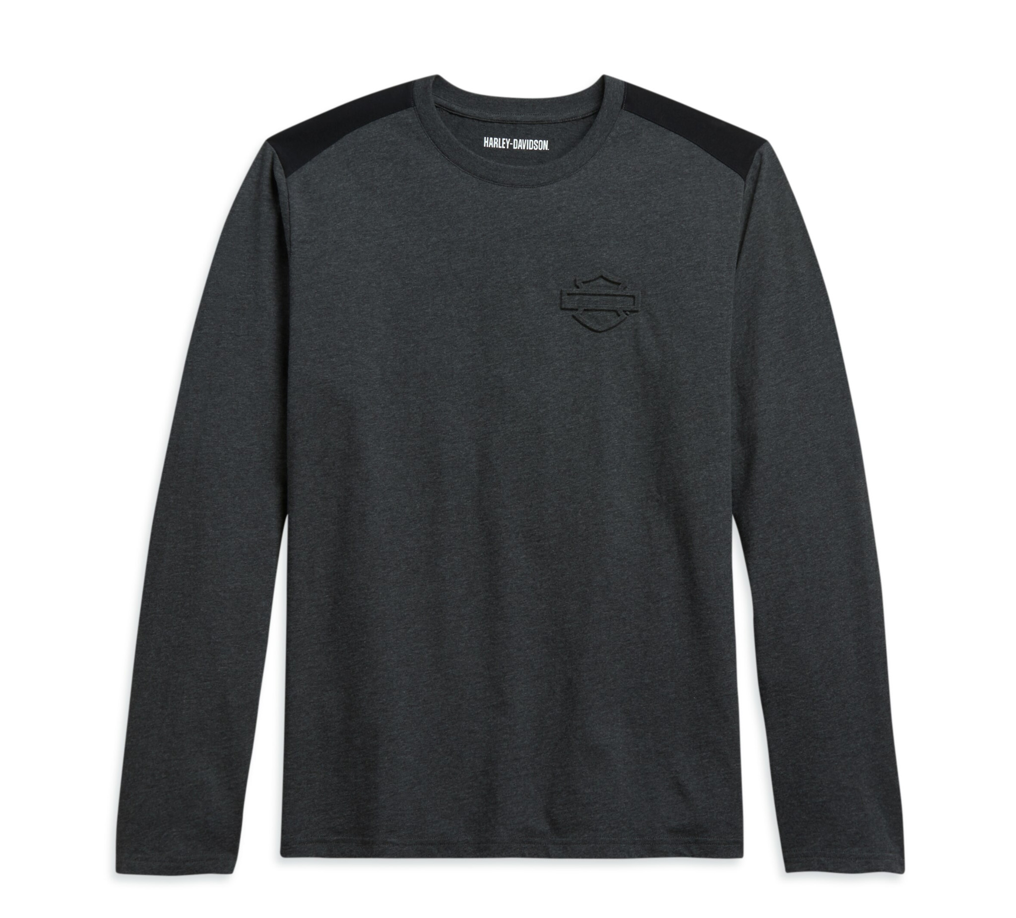 Men's Contrast Shoulder Logo Tee