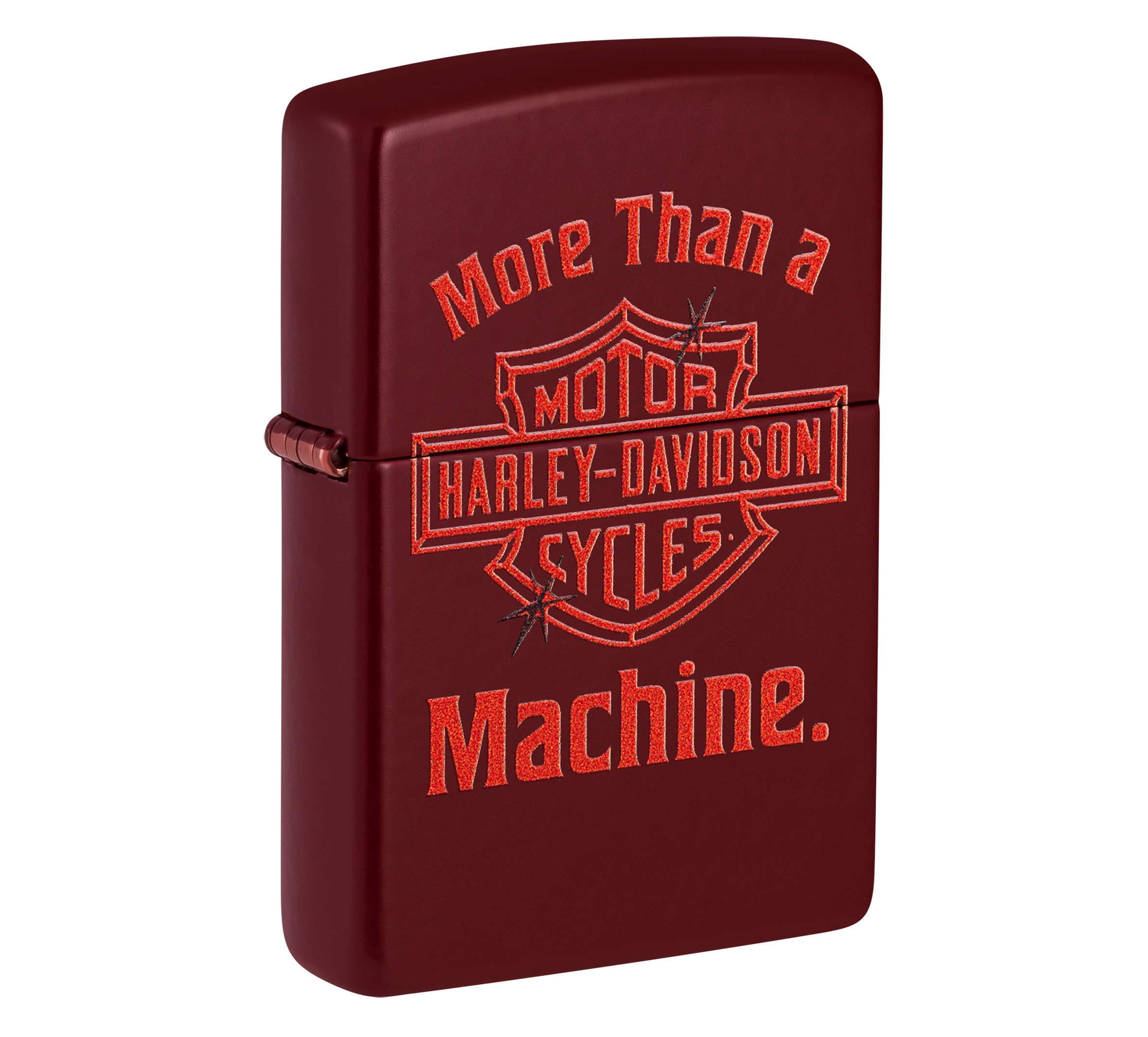 Harley-Davidson® More Than a Machine Red Matte Windproof Ligher