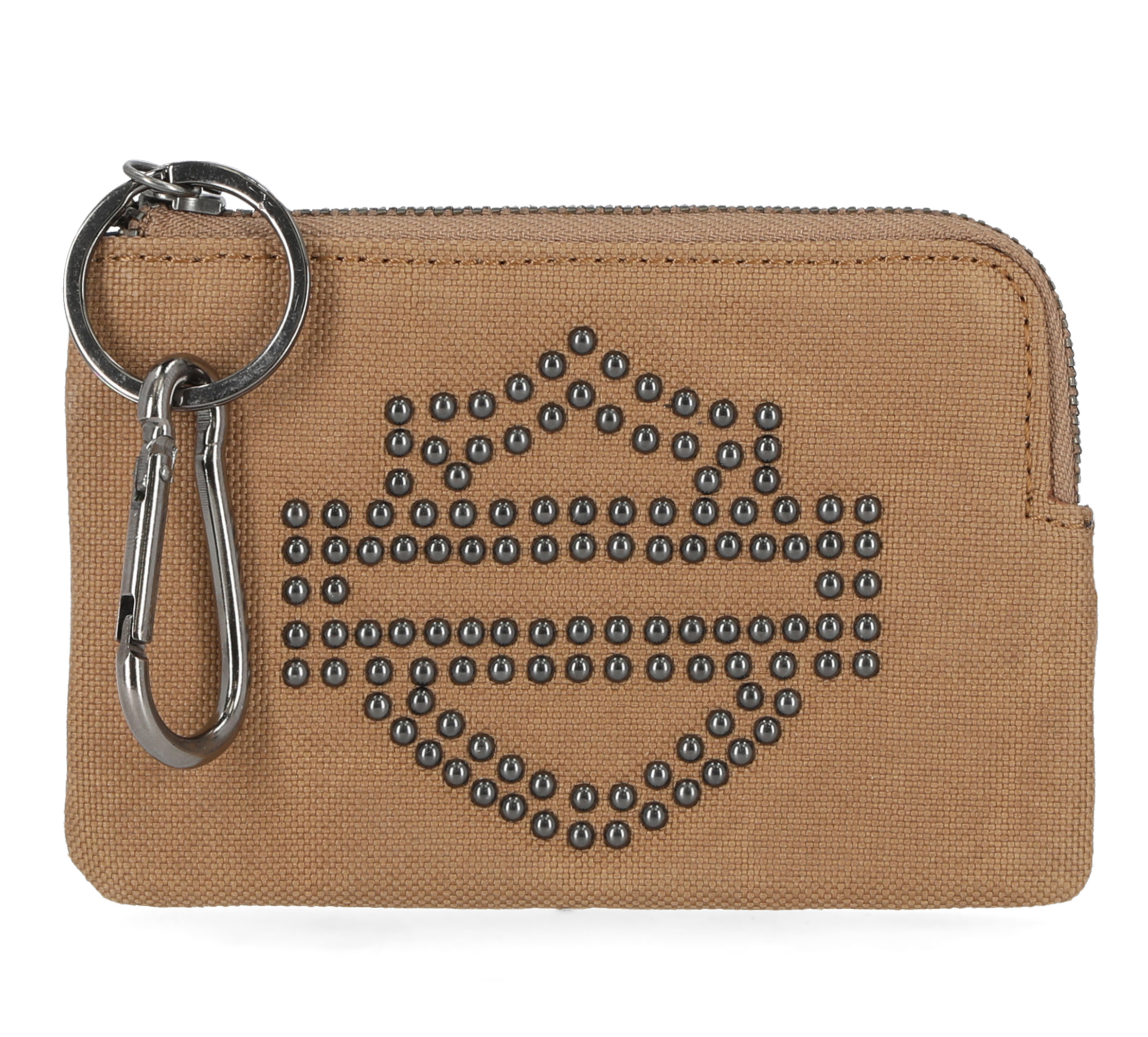 Bar & Shield Studded Key Case Wallet