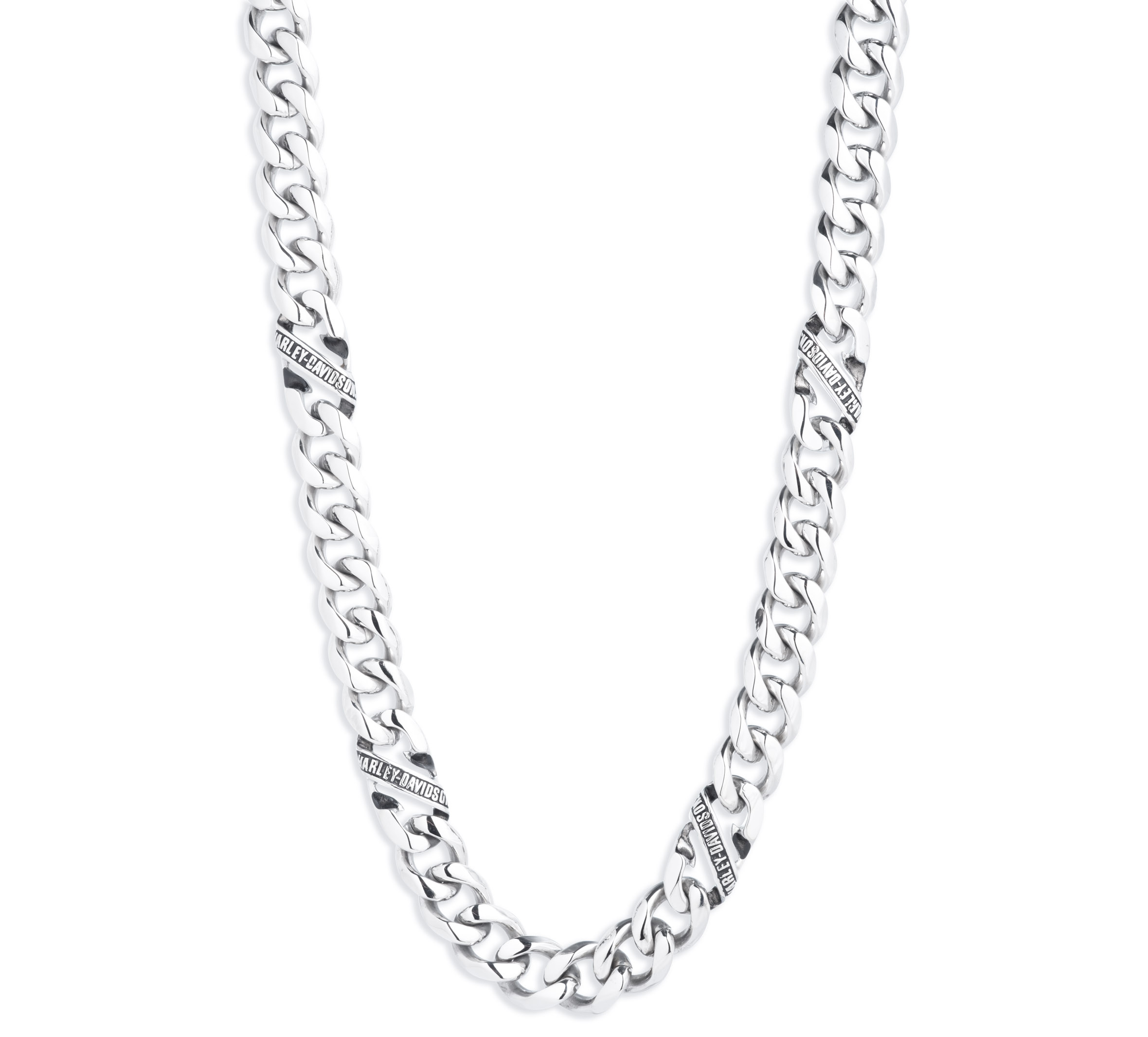 Men's Banner Curb Link Chain Necklace
