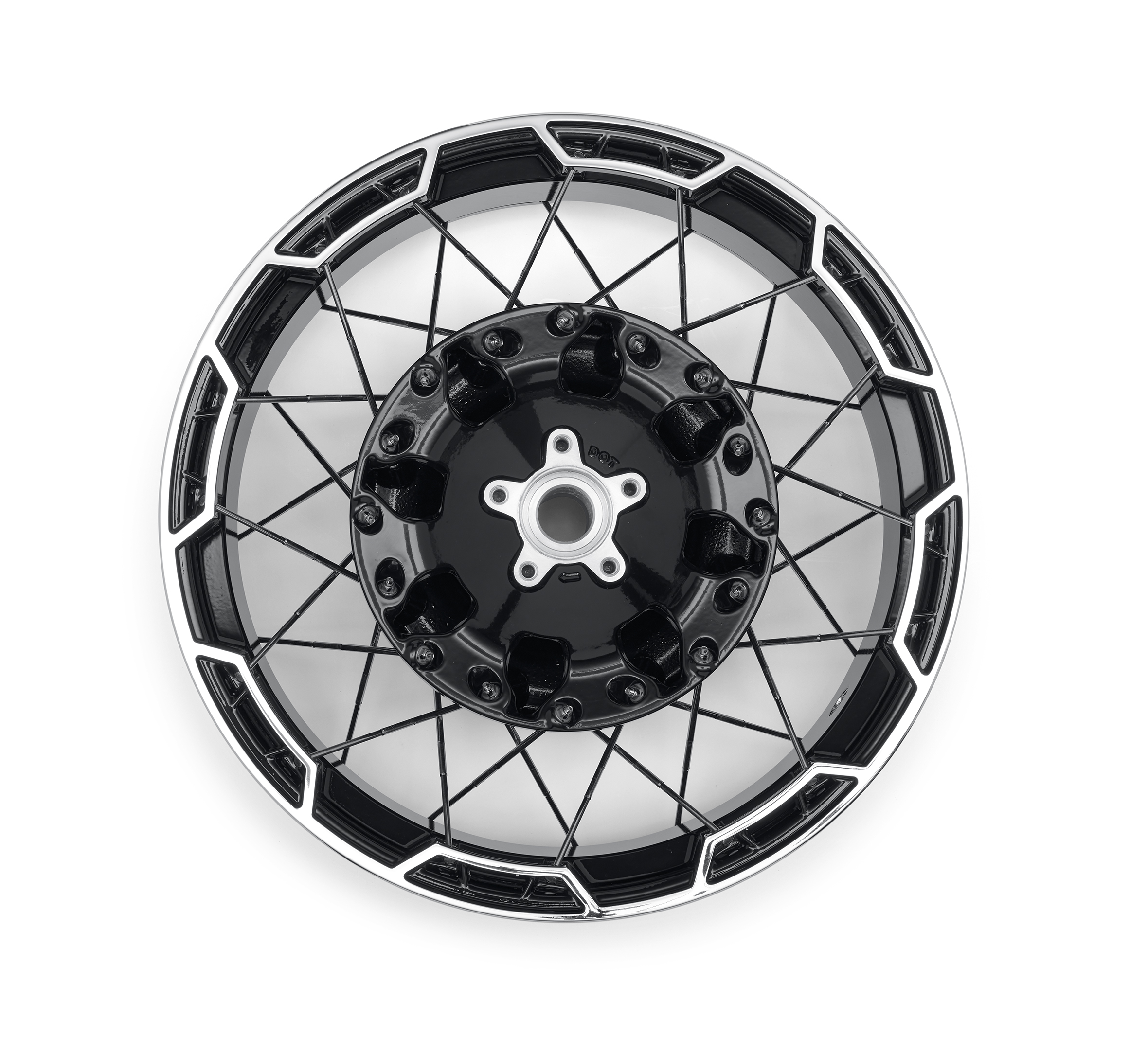 Rayons entrelacés coulés Combo de 21 po. Combo coulée et lacée avant de  Ensemble de roue arrière