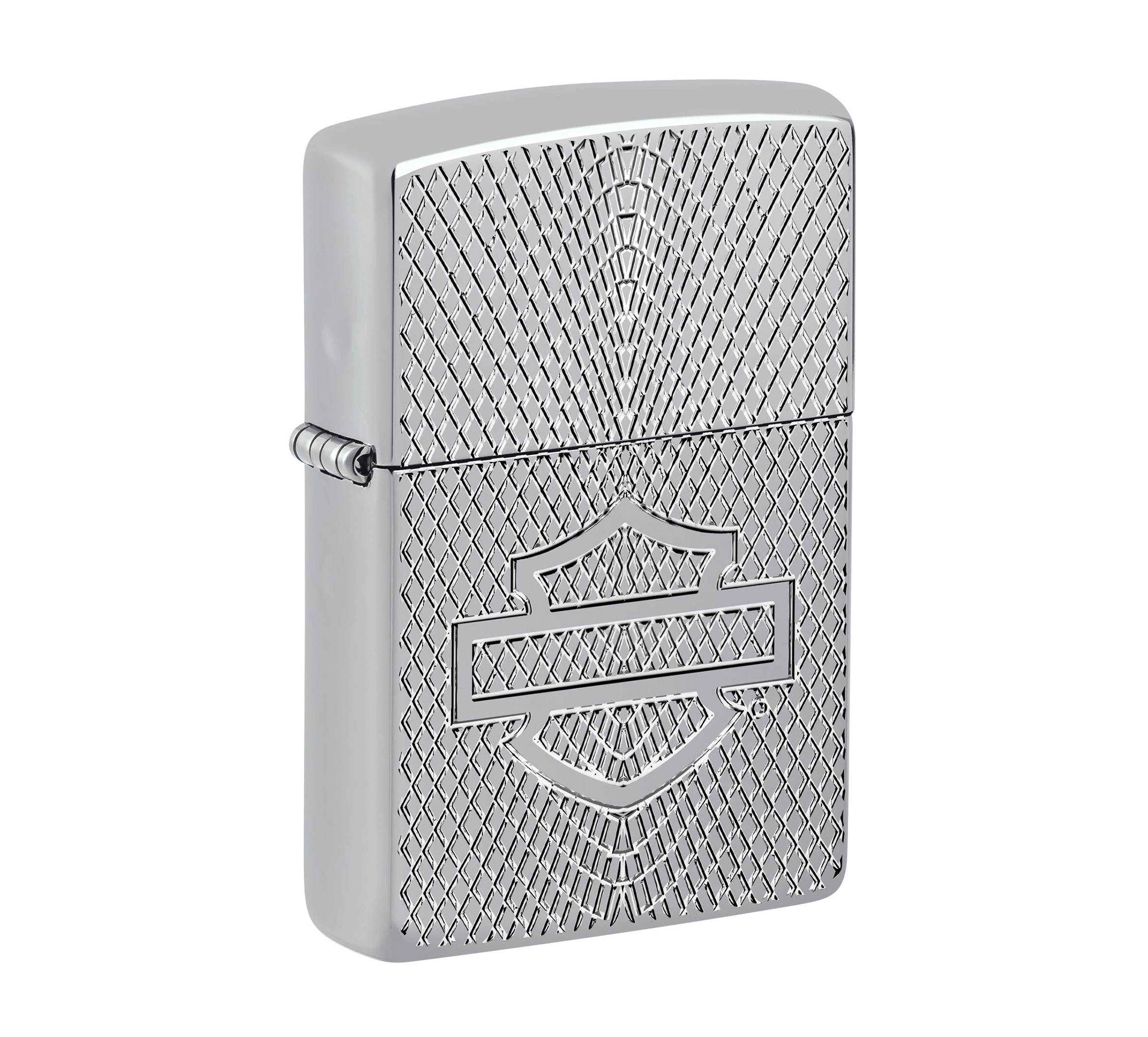 Harley-Davidson Armor High Polish Chrome Deep Carve Windproof Lighter