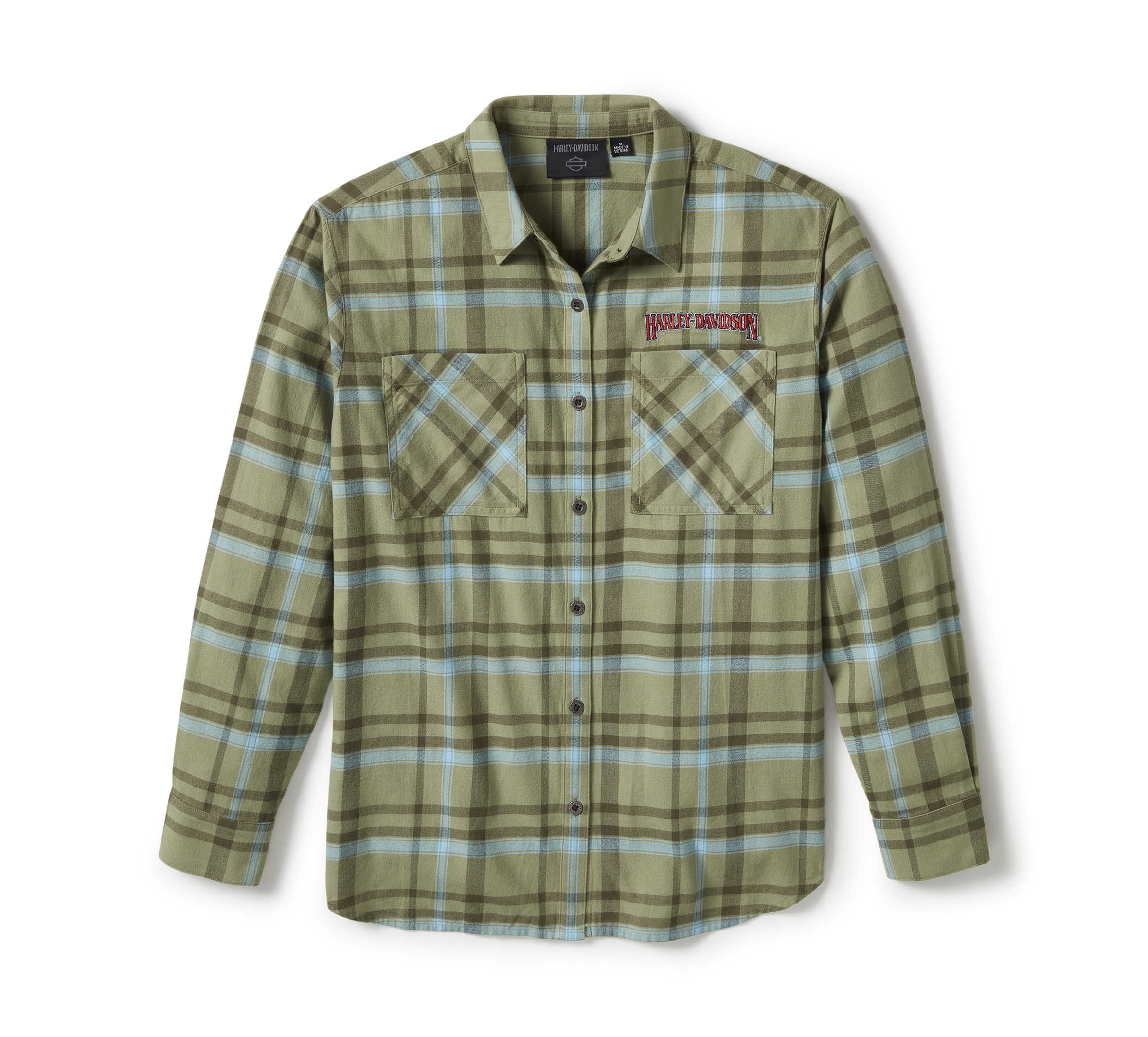 Women's Patch Woven Long Sleeve Shirt