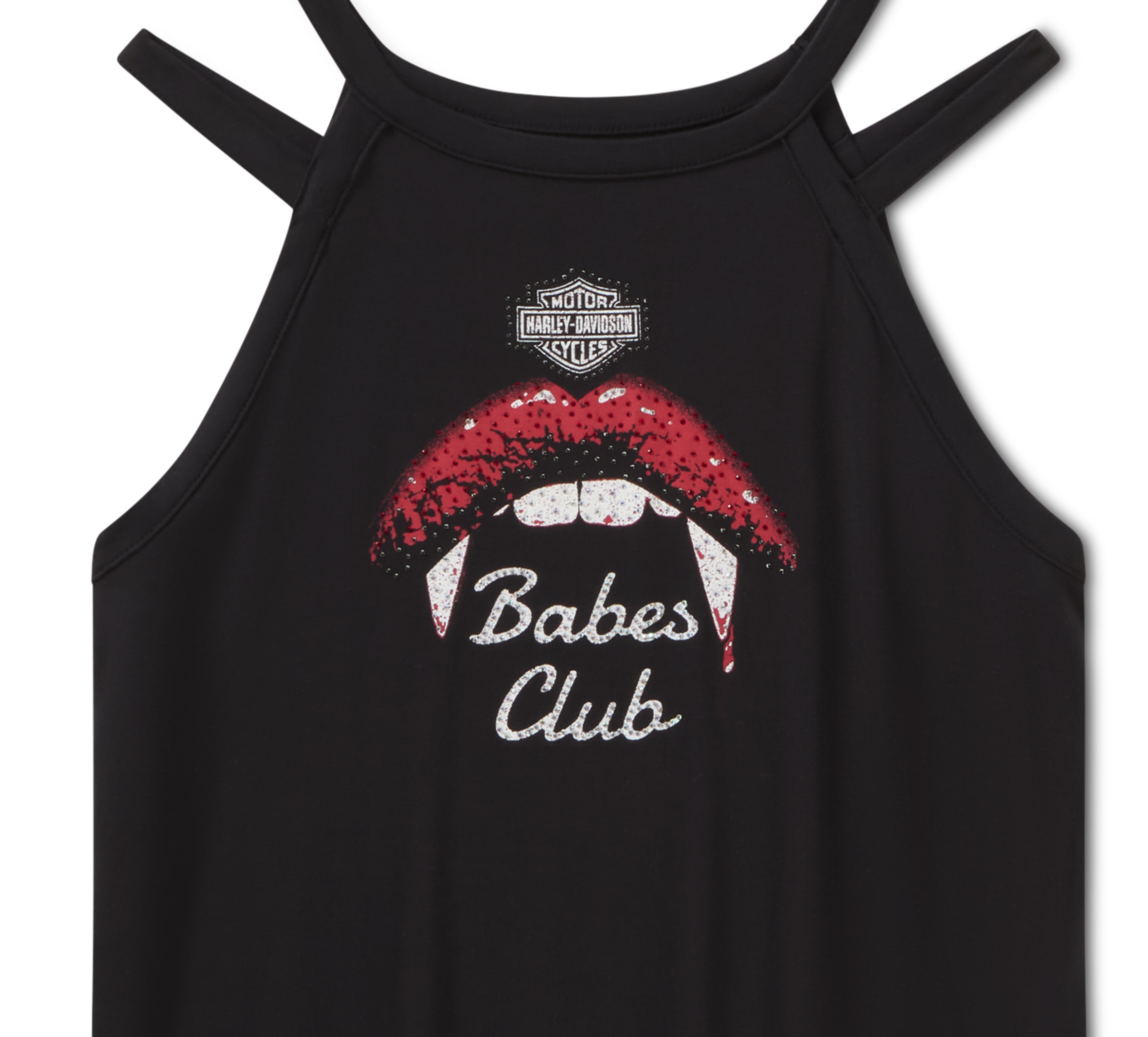 Women's Bling Immortal Strappy High Neck Tank