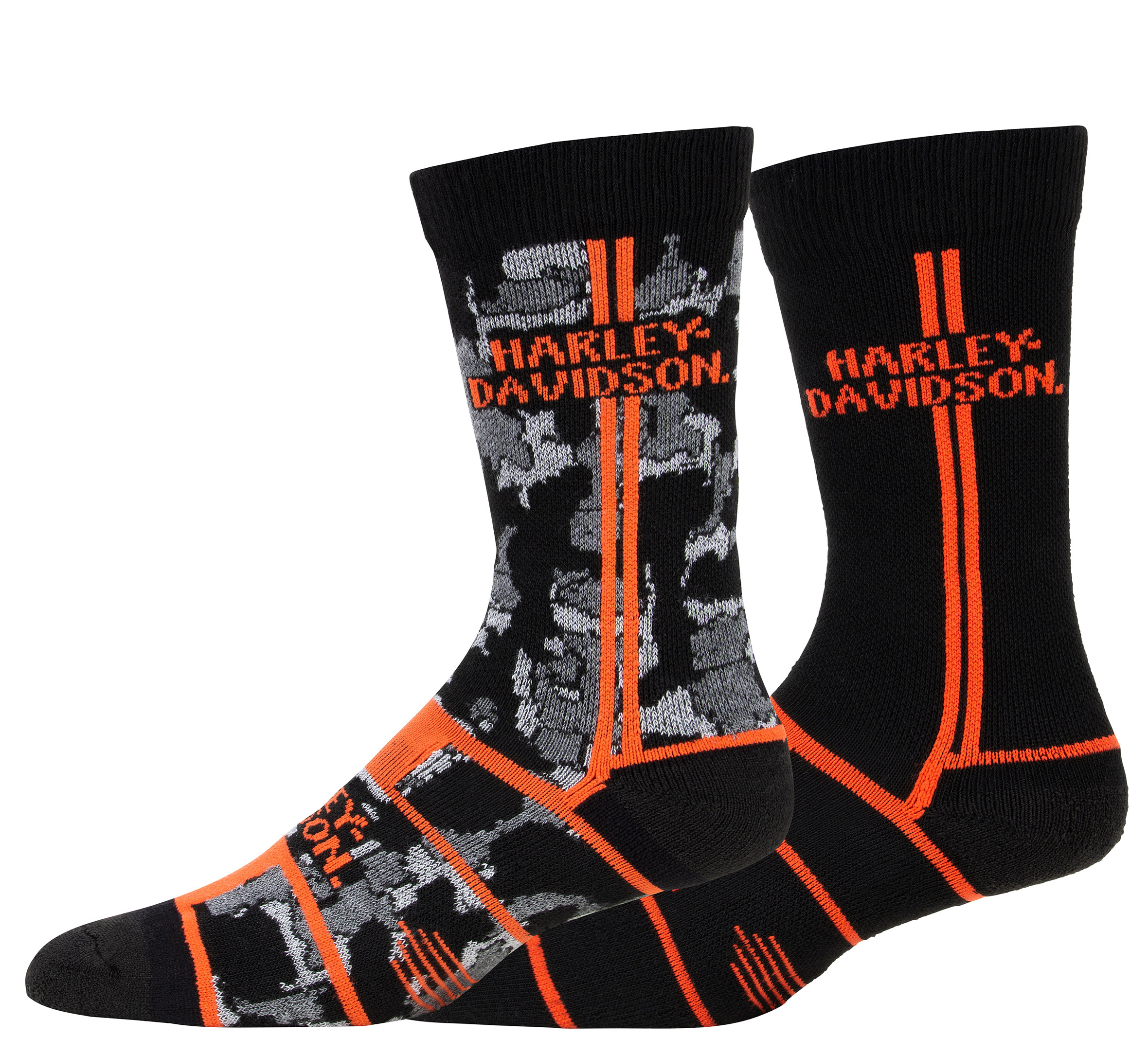 Men's 2 Pack Patterned Vented, ULTRA DRI™, Crew Socks