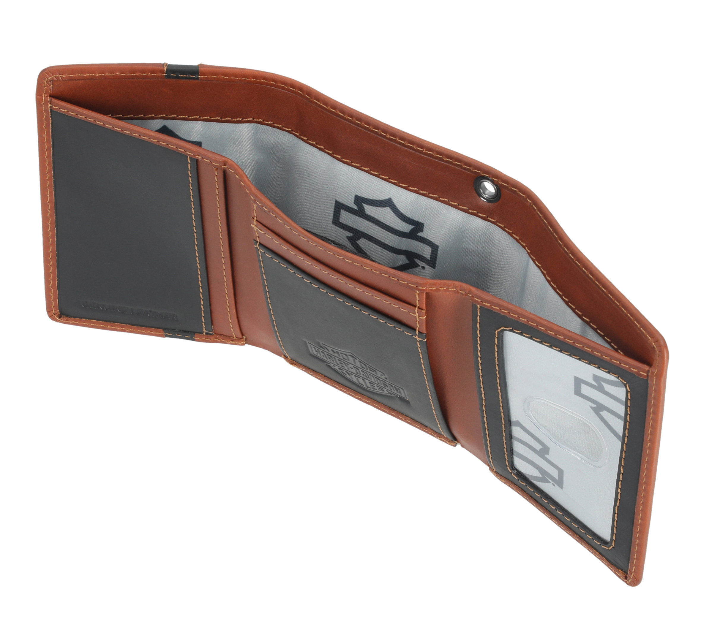 Harley-Davidson Center Block Trifold Wallet