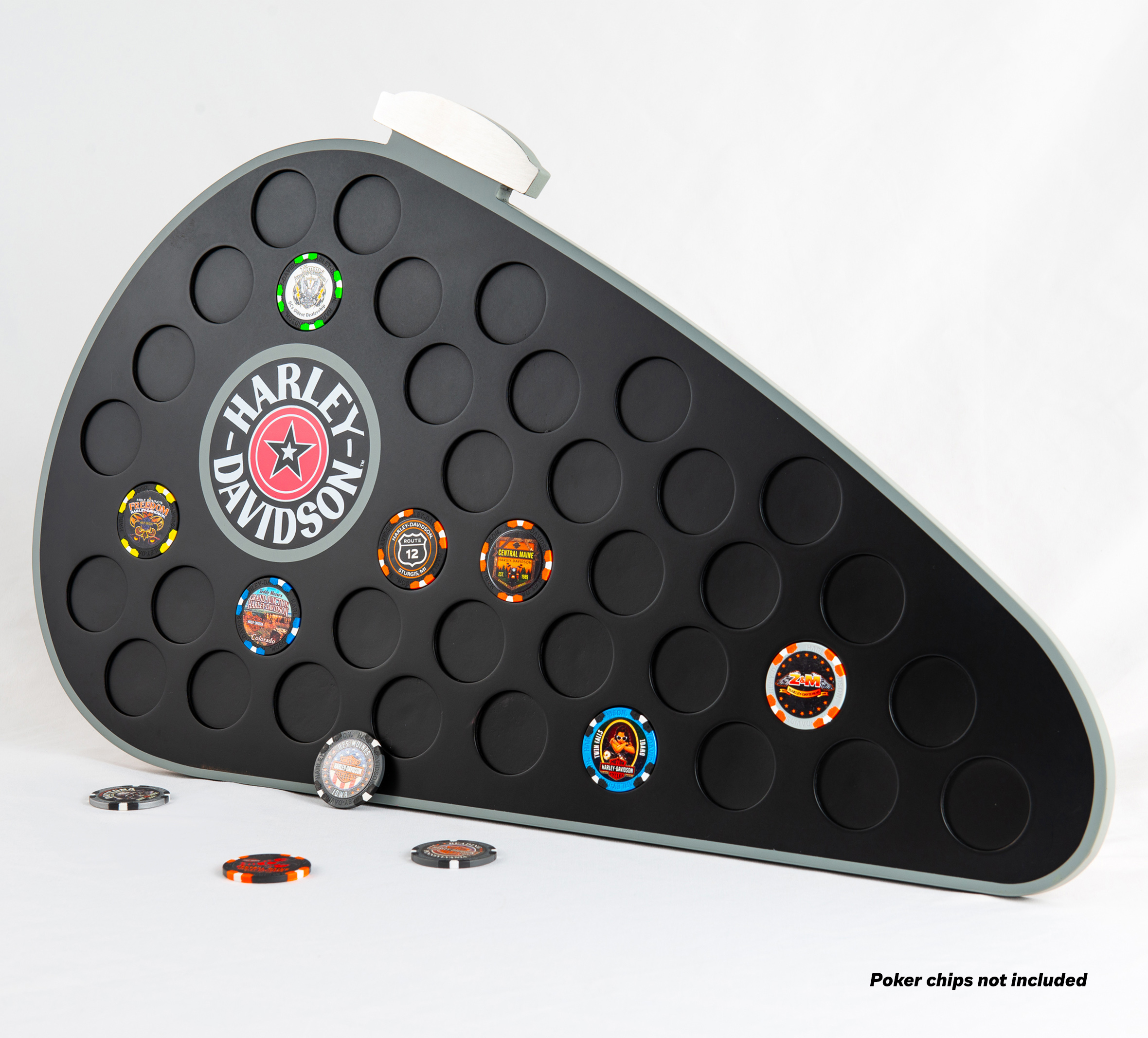 H-D Gas Tank Magnetic  Poker Chip Frame