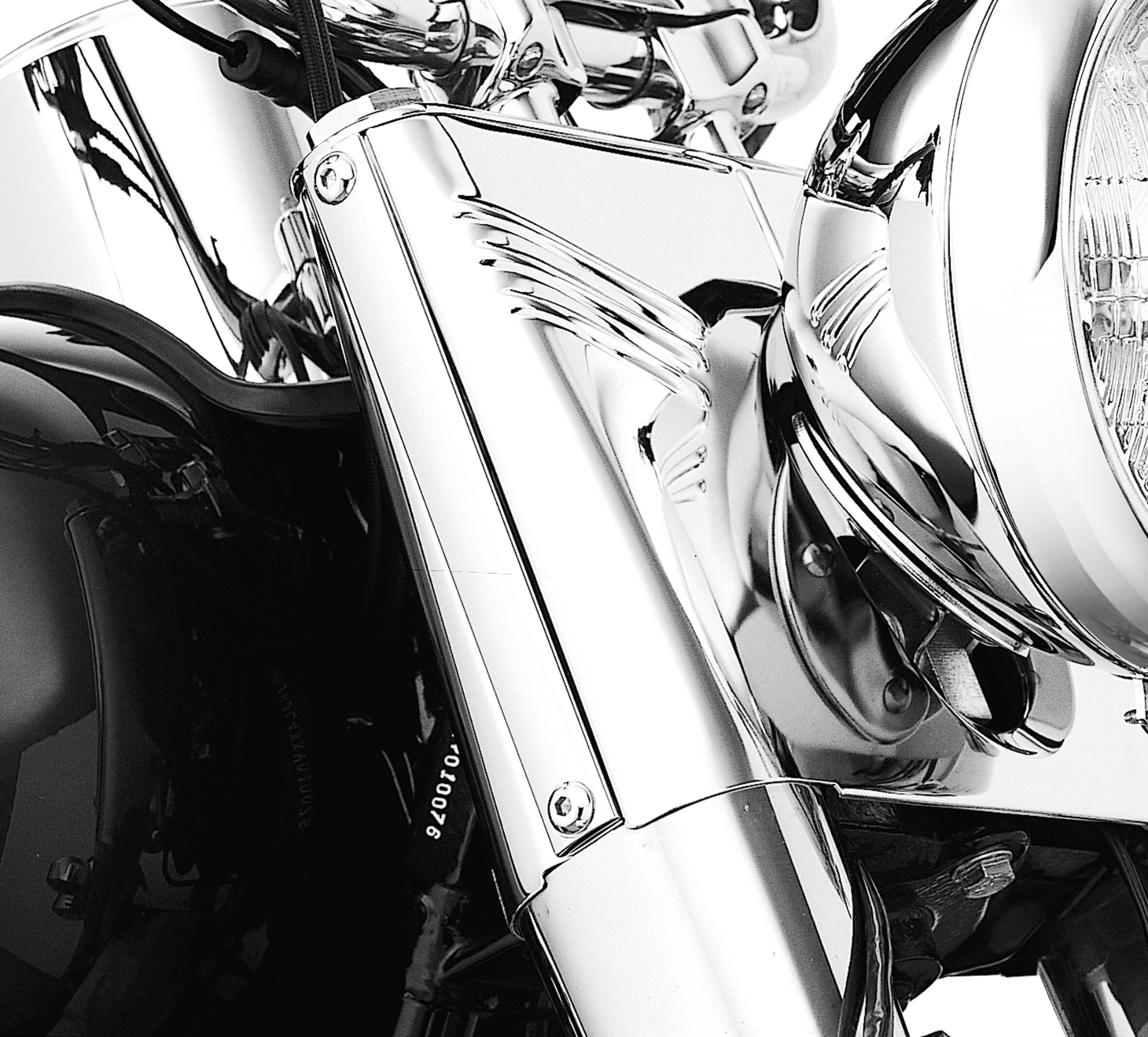 Chrome Fork Cover Accent Strip Kit