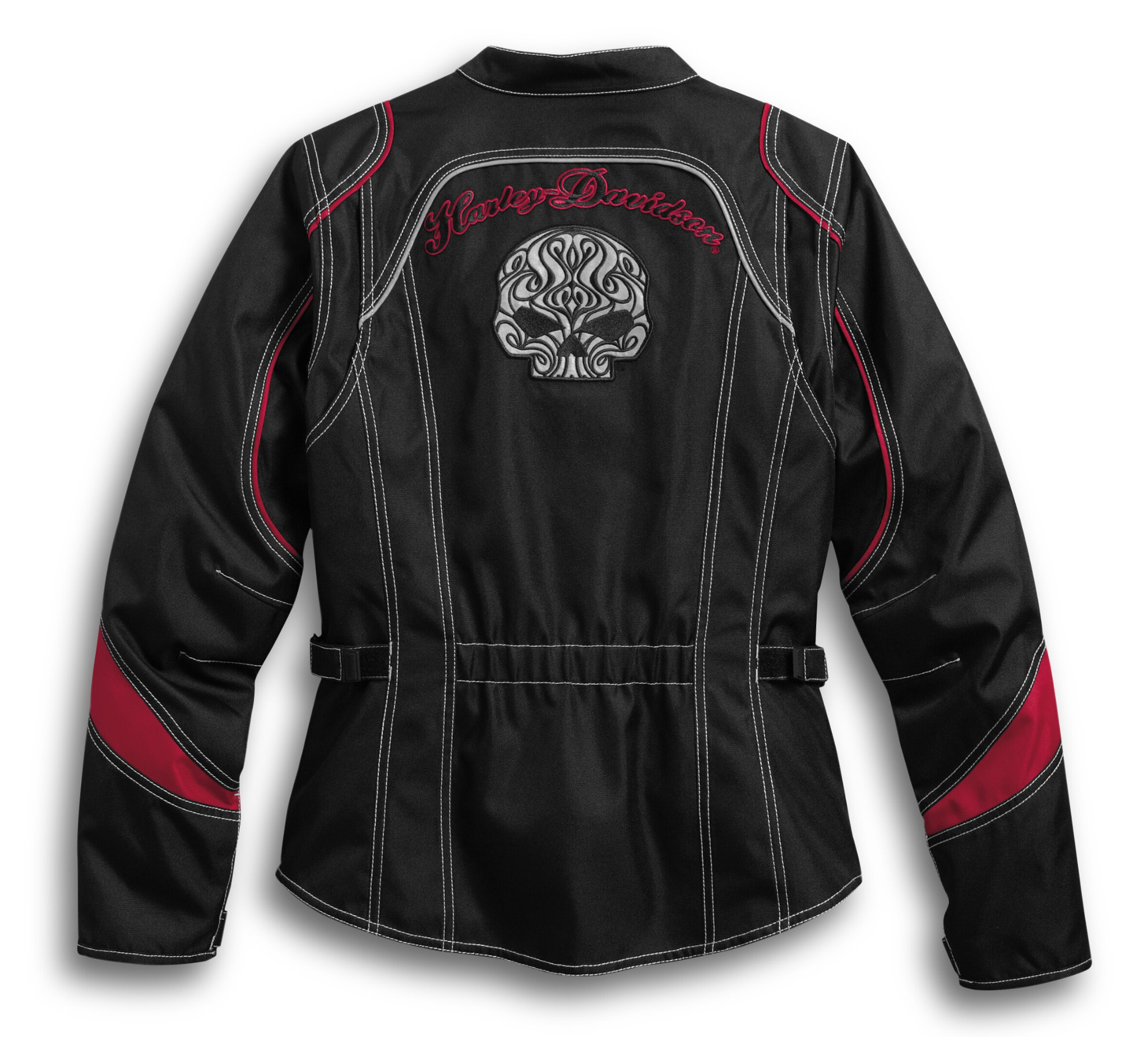 Scroll Skull Riding Jacket para mujer