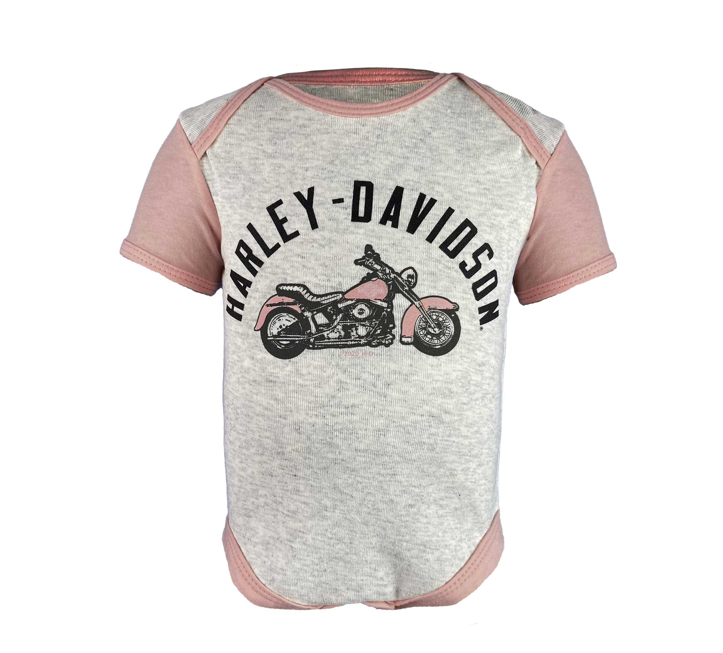 Infant Girls's Ribbed 2 Pack Bodysuits - Grey/ Dusty Pink