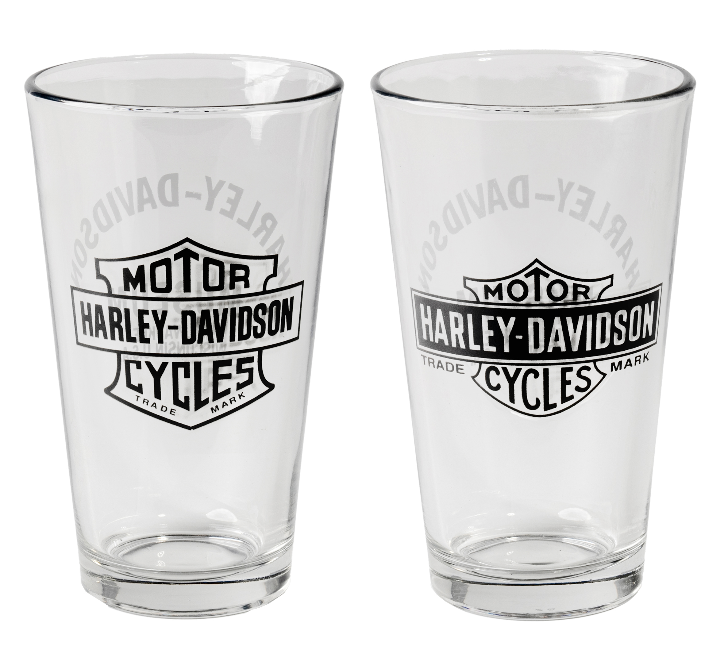 Bar & Shield Pint Glasses - Set of 2