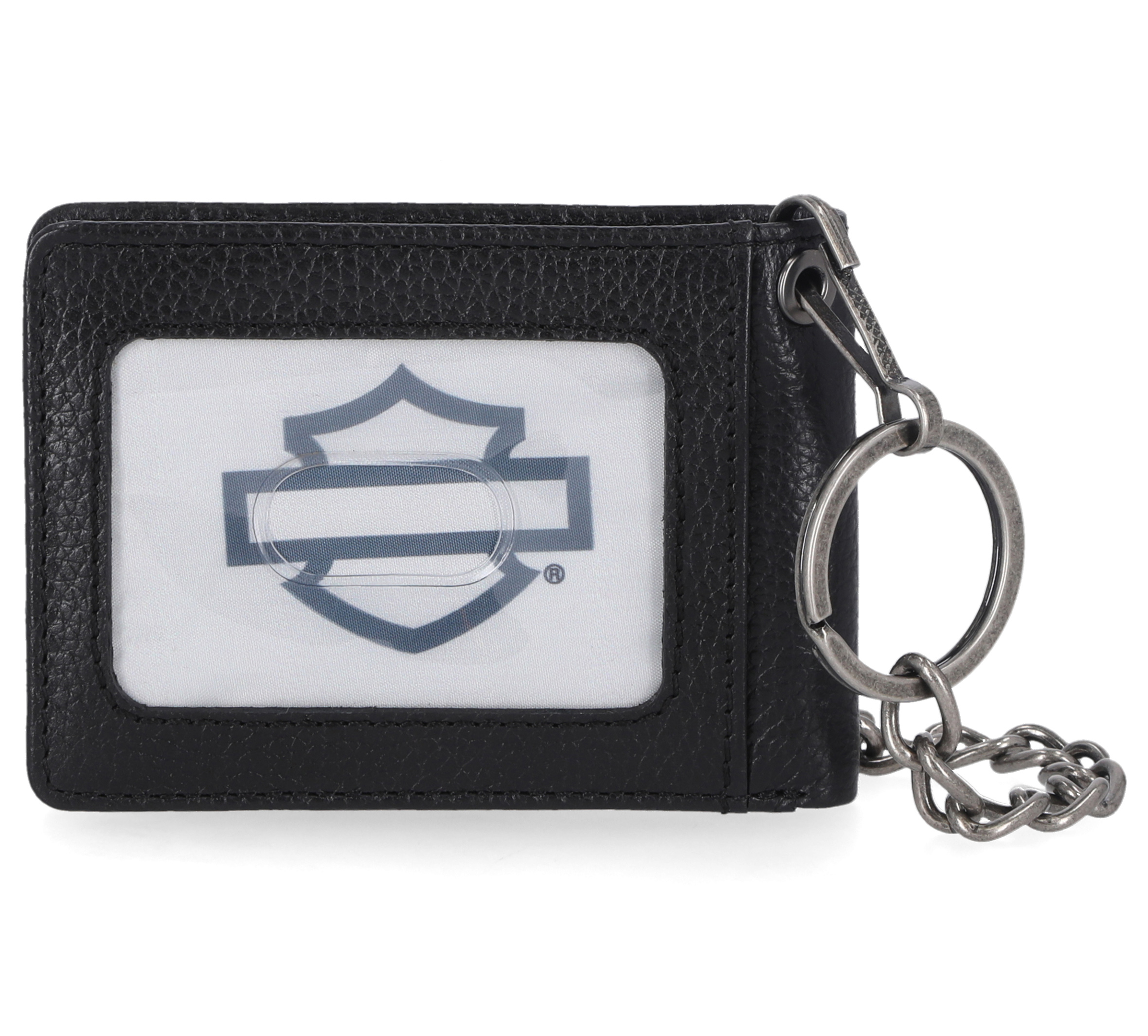 Bar & Shield Front Pocket Wallet With Chain