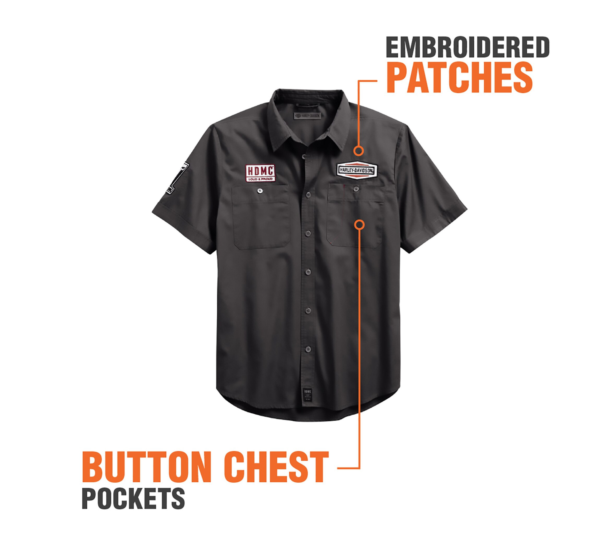 Men's #1 Skull Patch Shirt