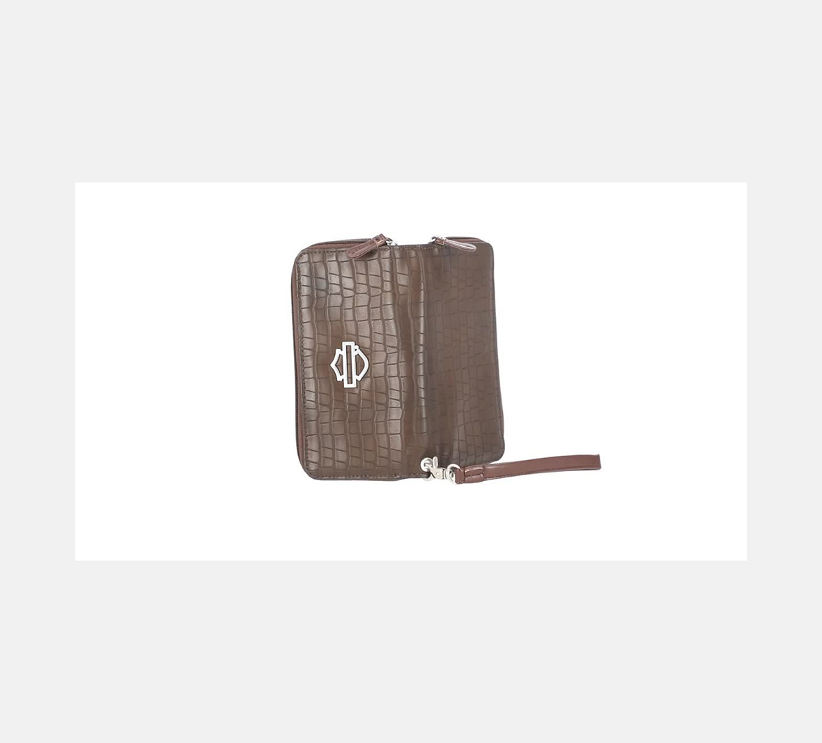 Croco Zip Around Wallet With Wristlet | Harley-Davidson USA