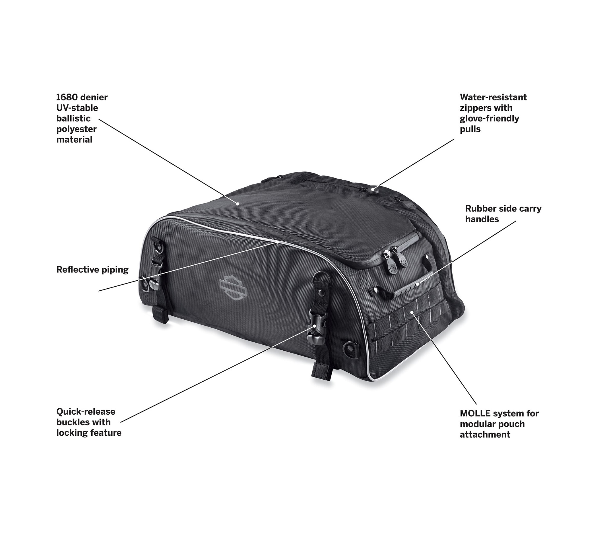 Onyx Premium Luggage Collapsible Tour-Pak Rack Bag