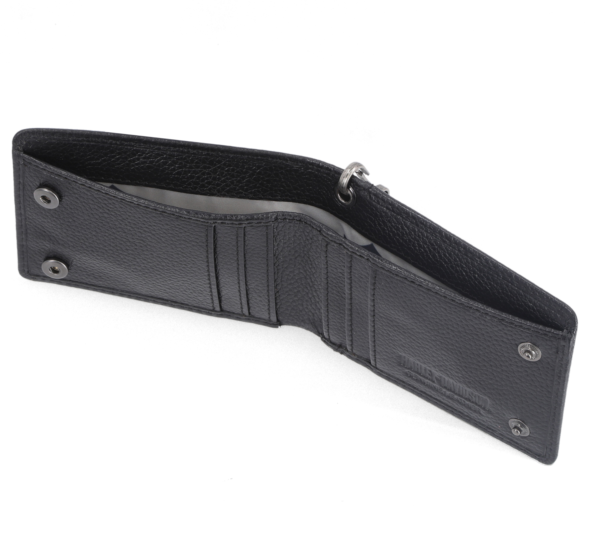 Bar & Shield Front Pocket Wallet With Chain