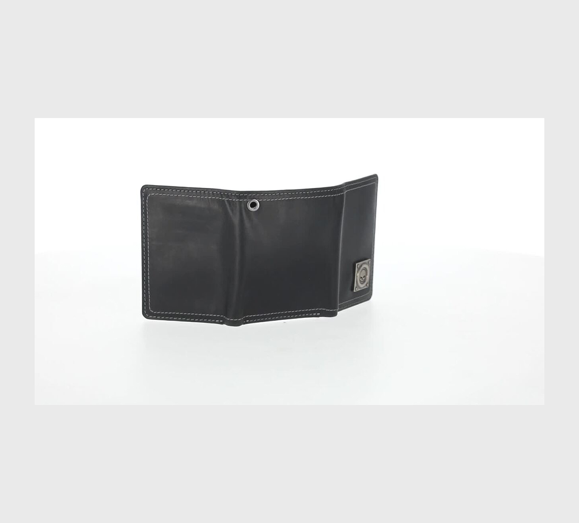 Men's Skull Stitch Trifold Wallet