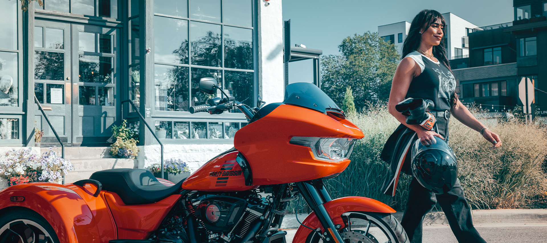 2026 road glide 3 lifestyle shot