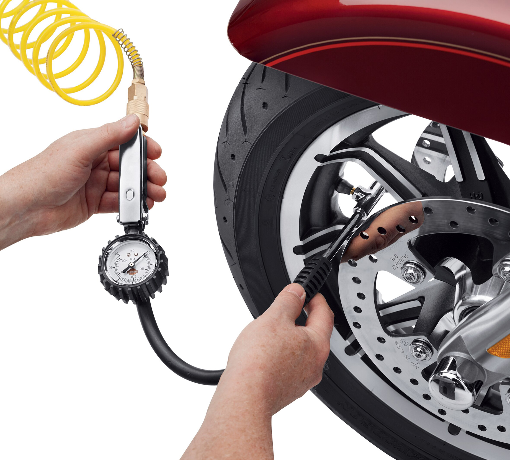 Tire Pressure Gauge and Fill Valve