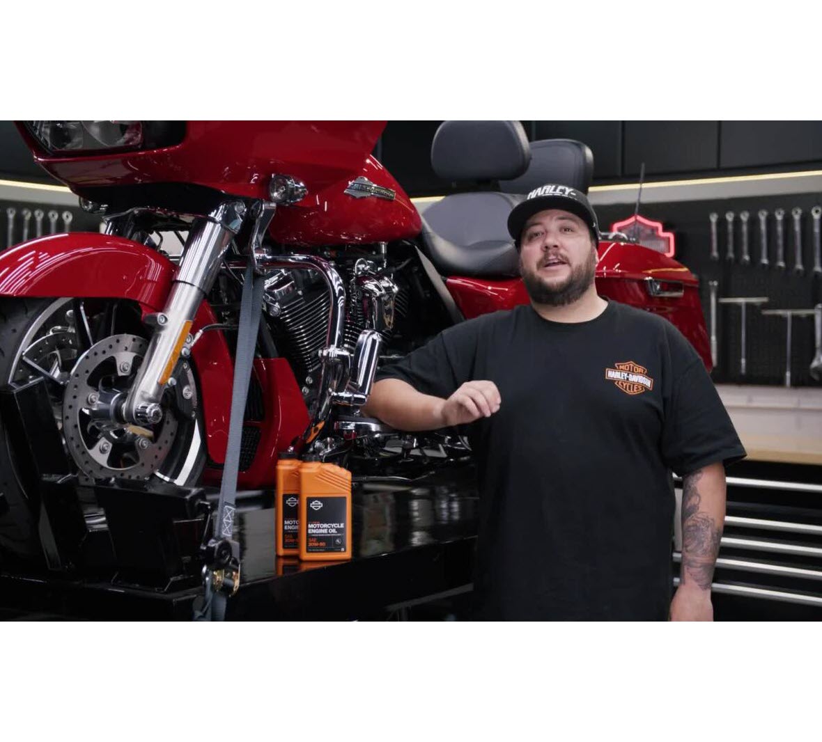 5 Qt. H-D 360 Motorcycle Oil Change Kit – Black Filter