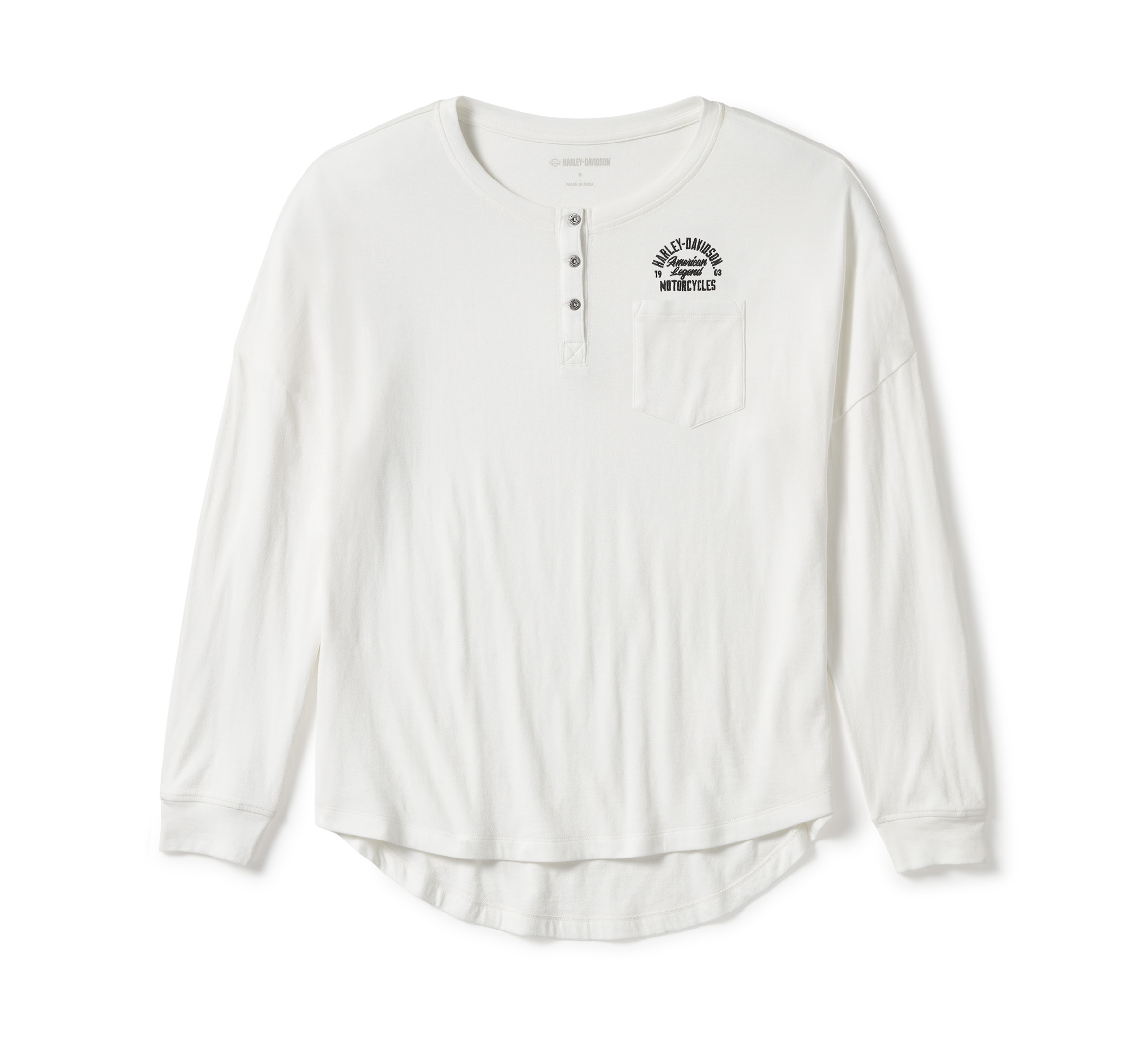 Heritage Long Sleeve Pocket Henley Top
