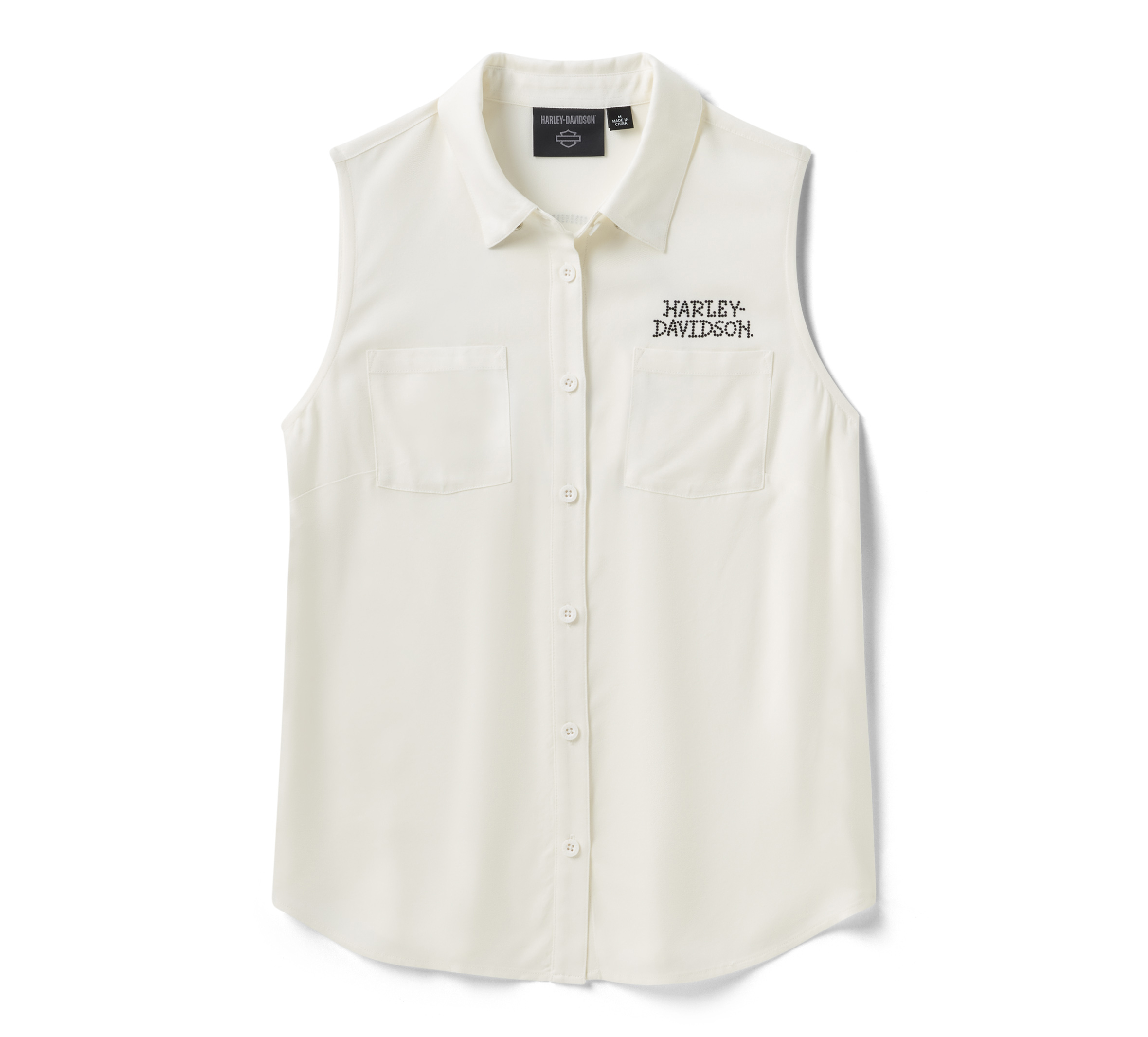 ハーレーダビッドソン Women's Willie G Skull Bling Sleeveless Woven | Harley-Davidson USA