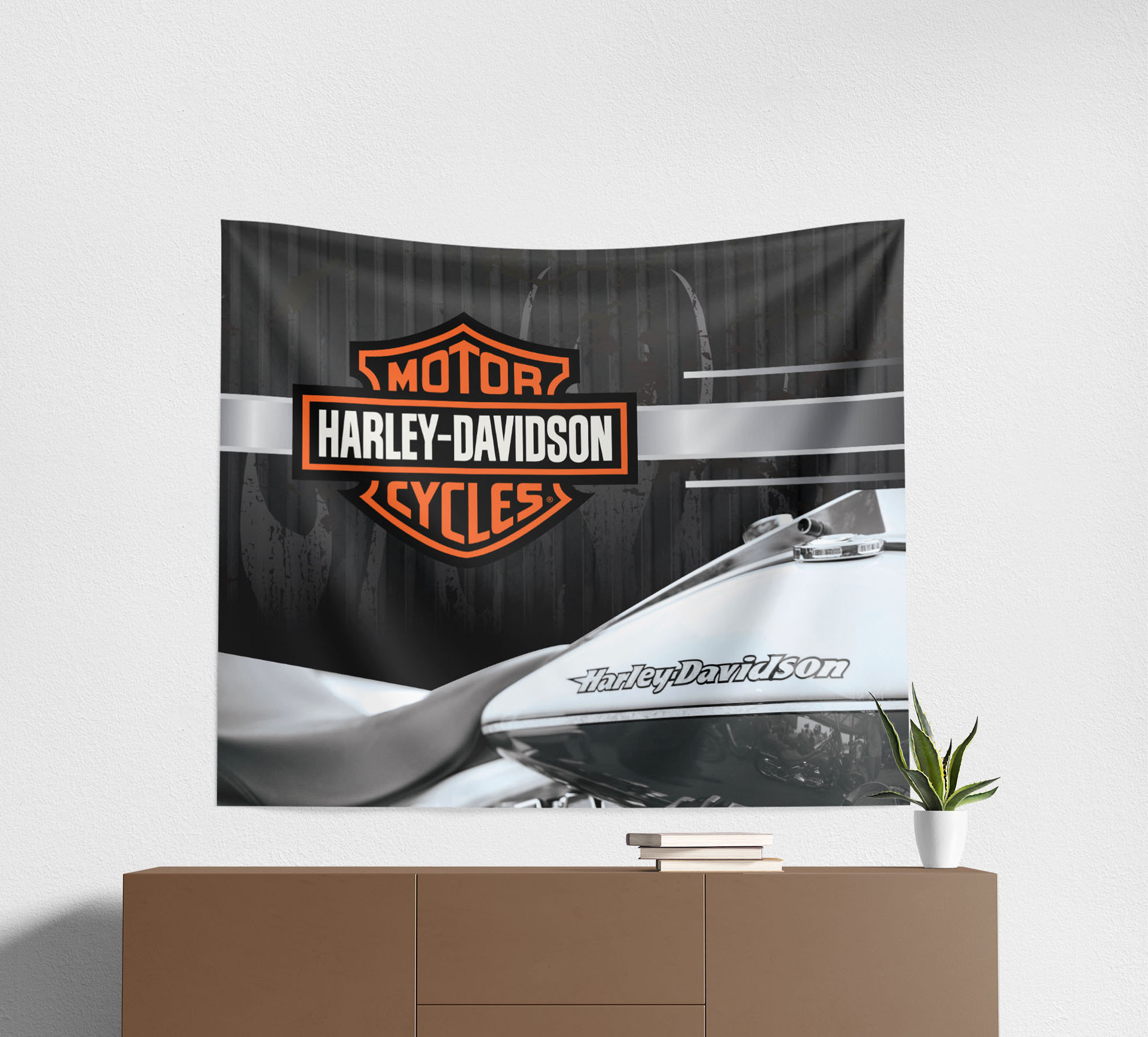 40x34 Chrome Wall Hanging | Harley-Davidson CA