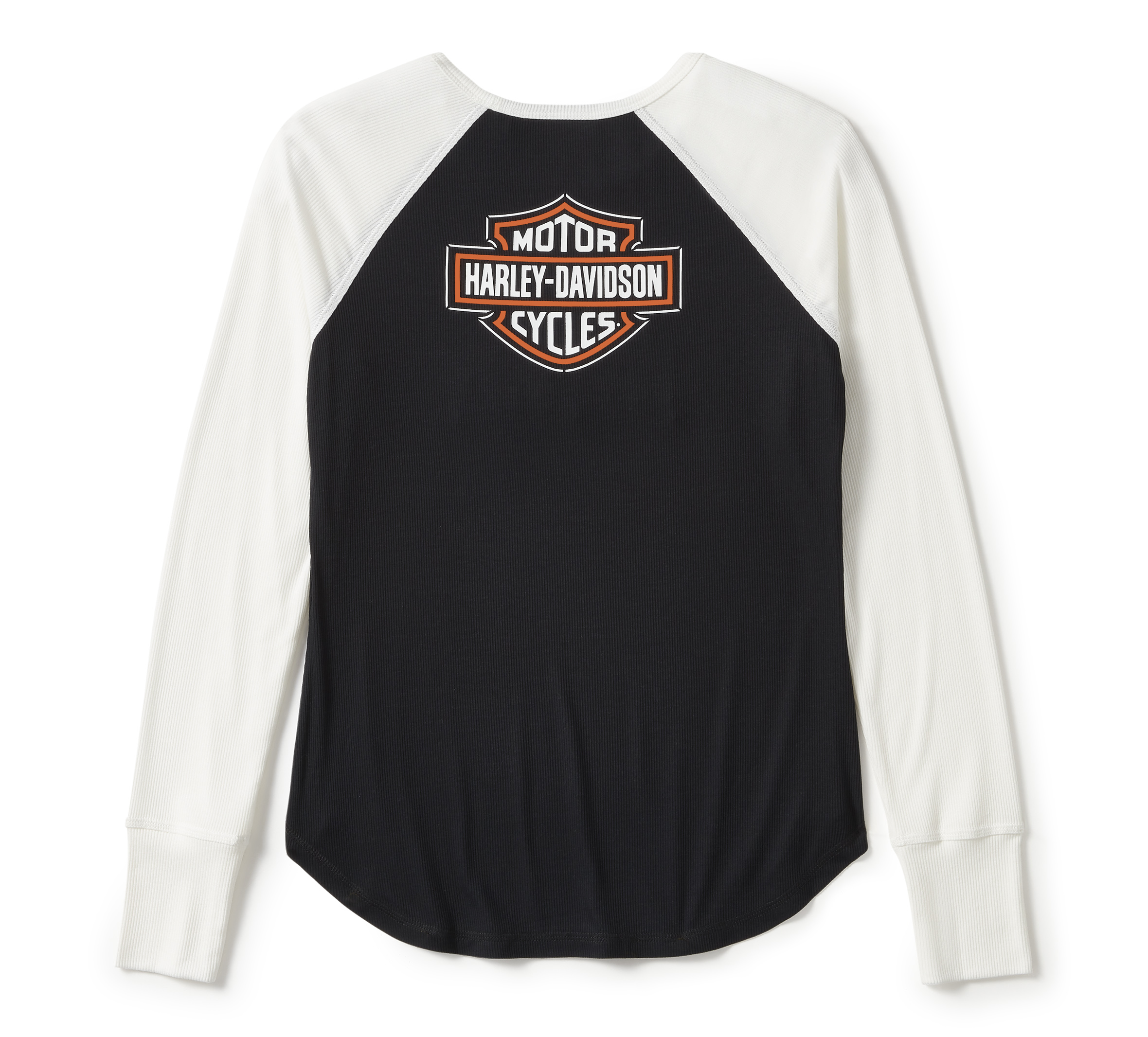 Women's Essential Arched Font Long Sleeve Raglan