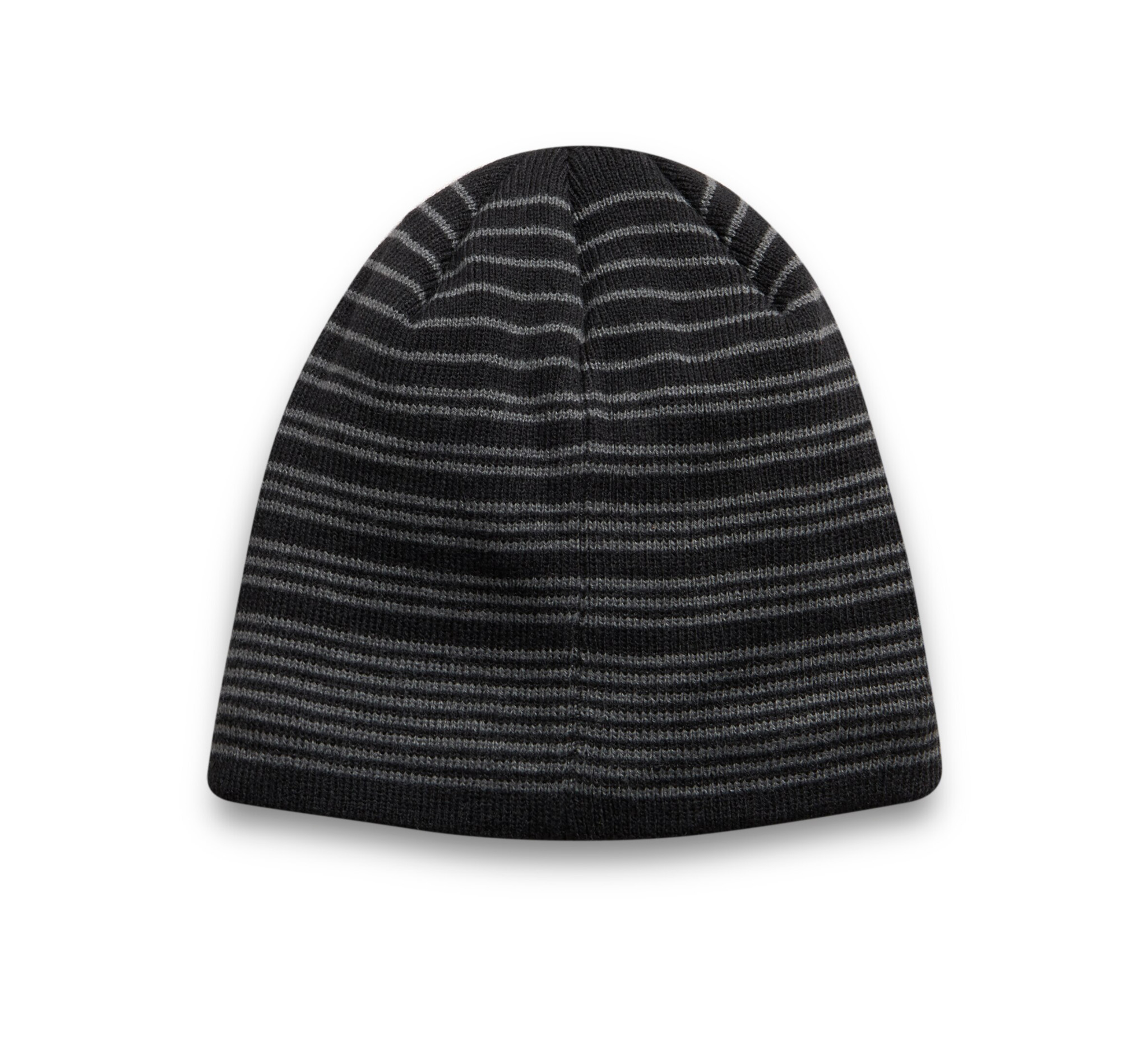 Skull Striped Knit Hat