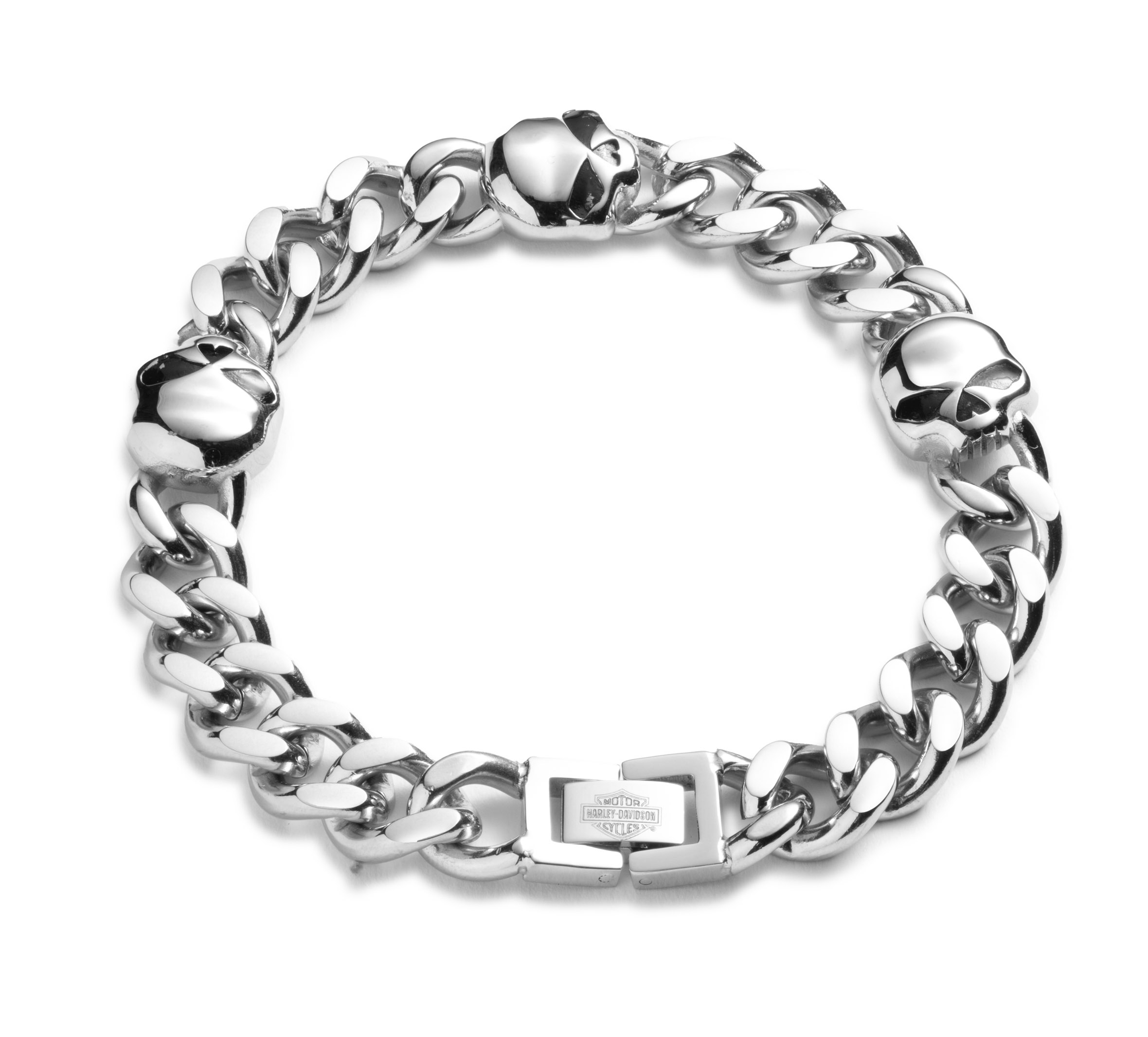 Men's Large Curb Chain Logo Bracelet | Harley-Davidson USA