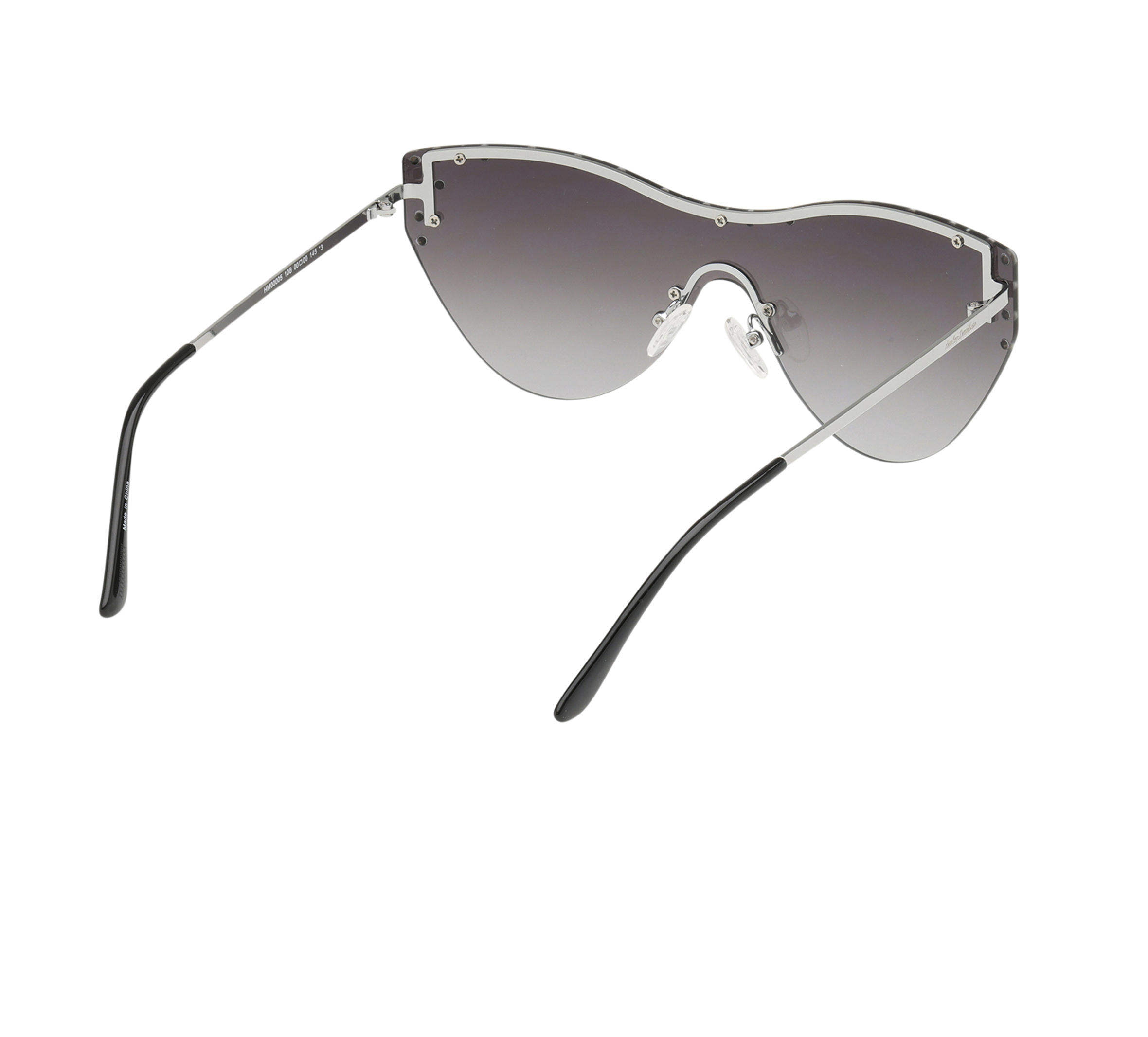 Cat-eye Lifestyle Rimless  Shield Sunglasses
