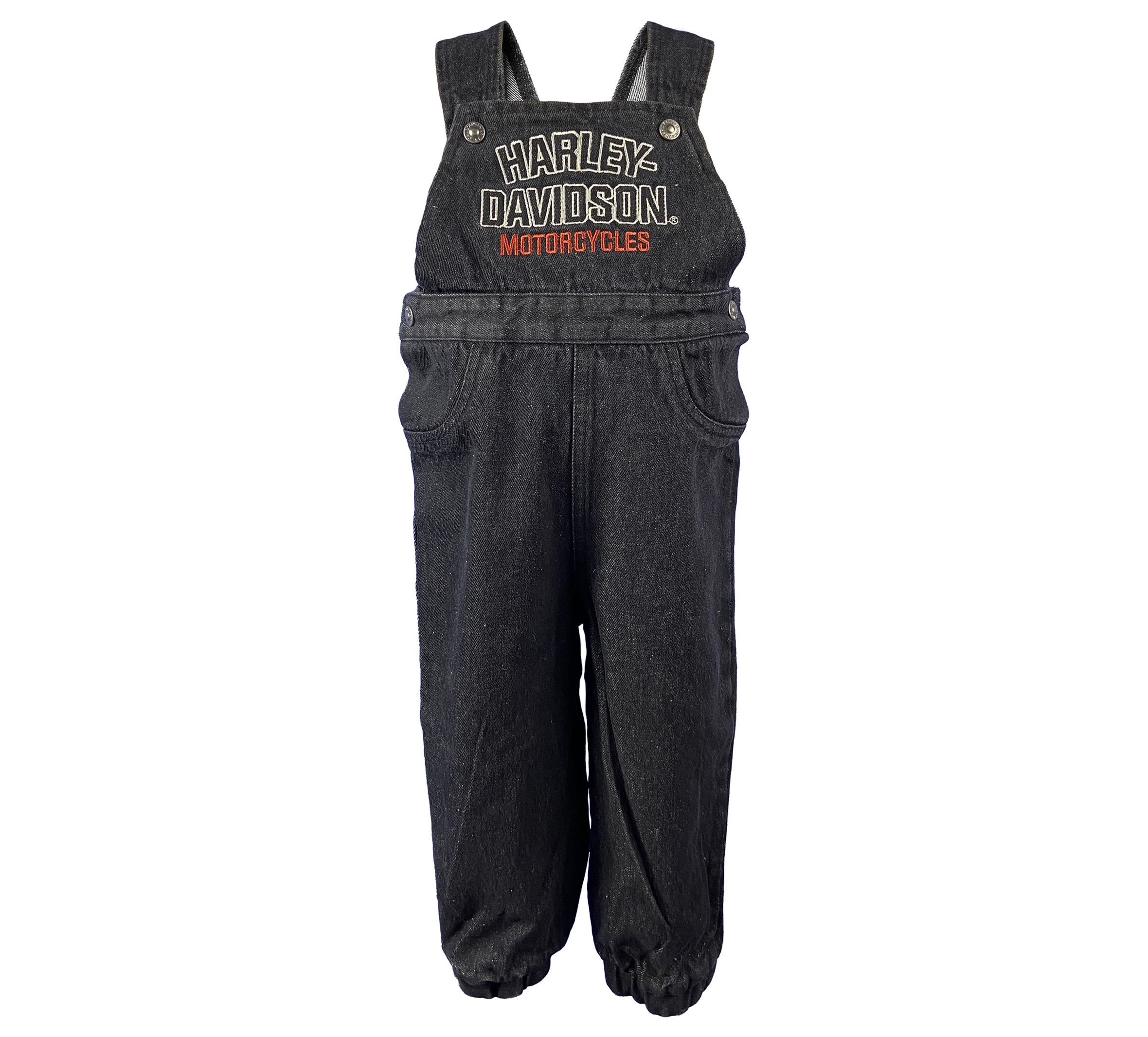 Infant Black Denim Overall