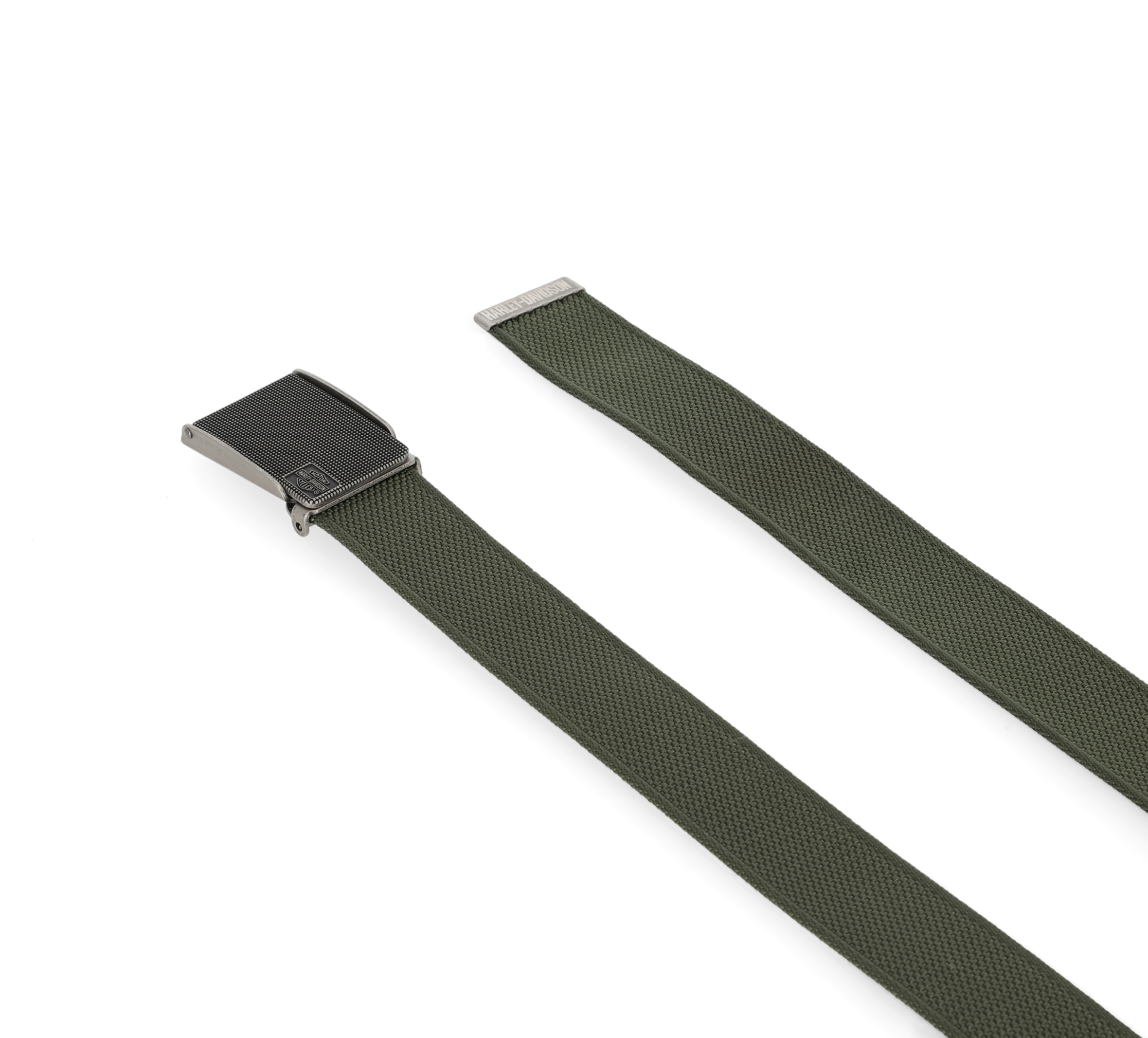 Bar & Shield Metal Buckle Web Belt