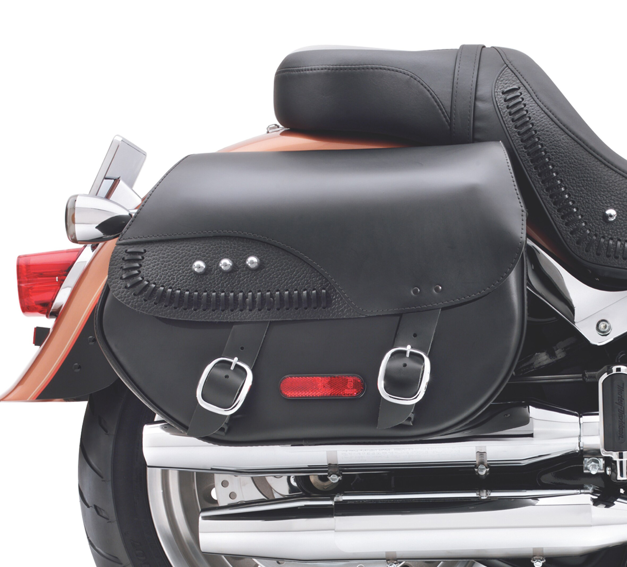 H-D Detachables Leather Saddlebags
