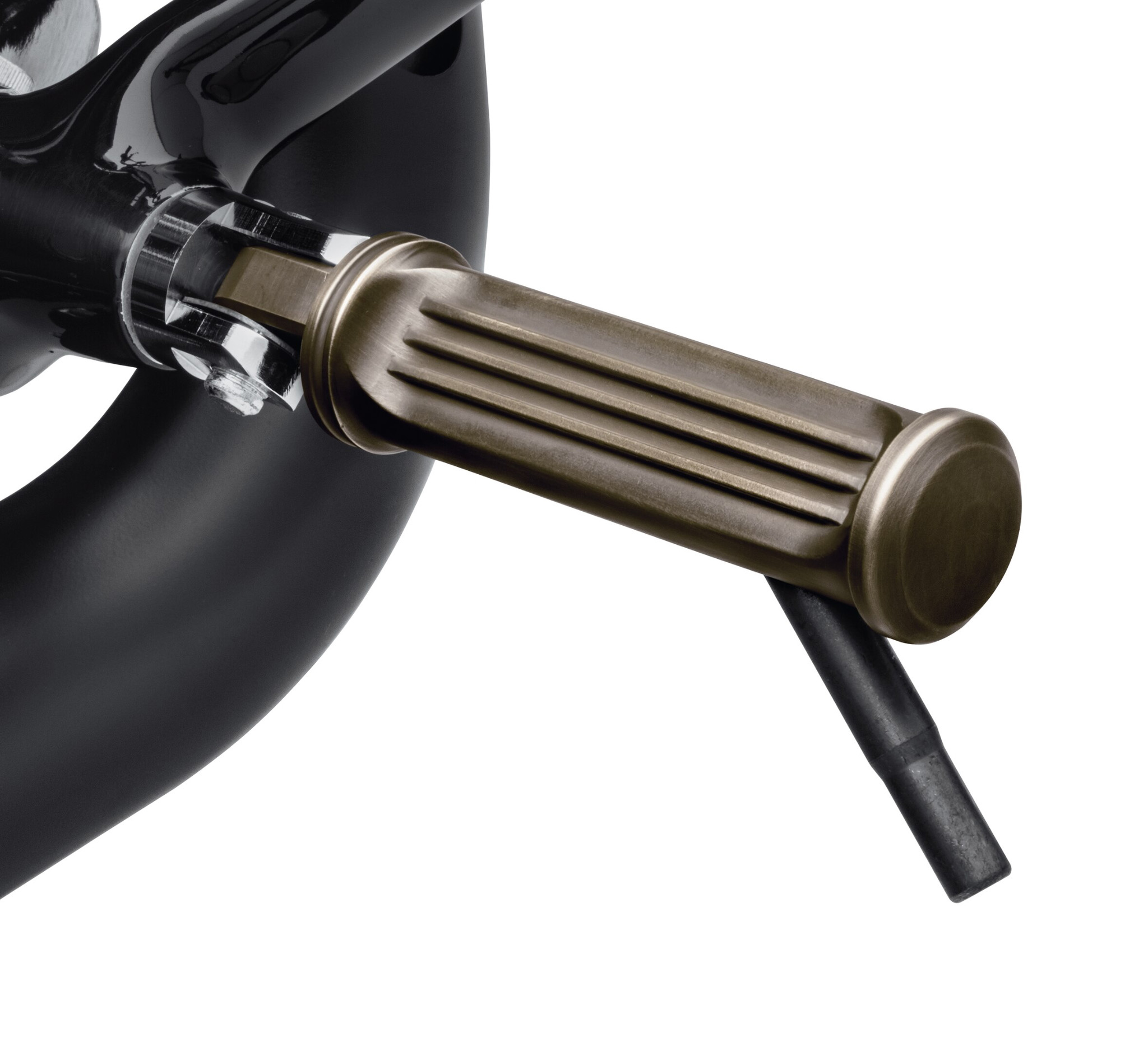 Brass Footpegs with Styled Wear Peg - Forward Controls