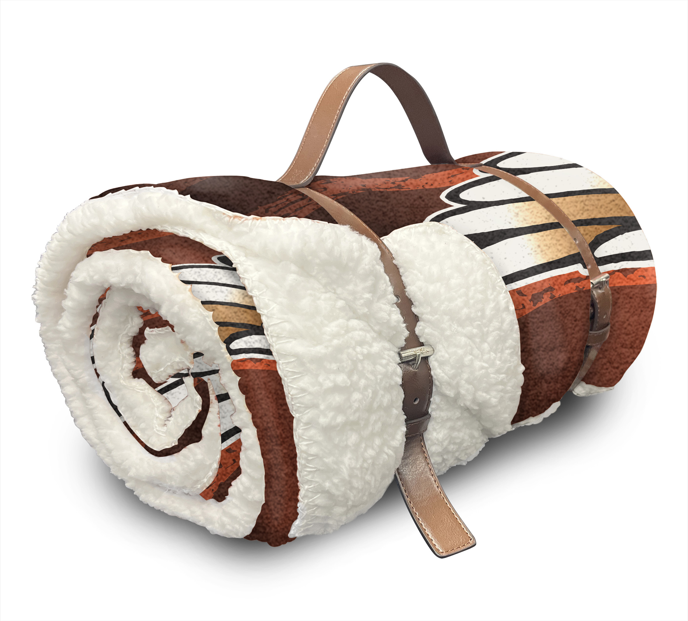 Flying Flames Silk Touch Sherpa Throw Blanket with Carry Strap