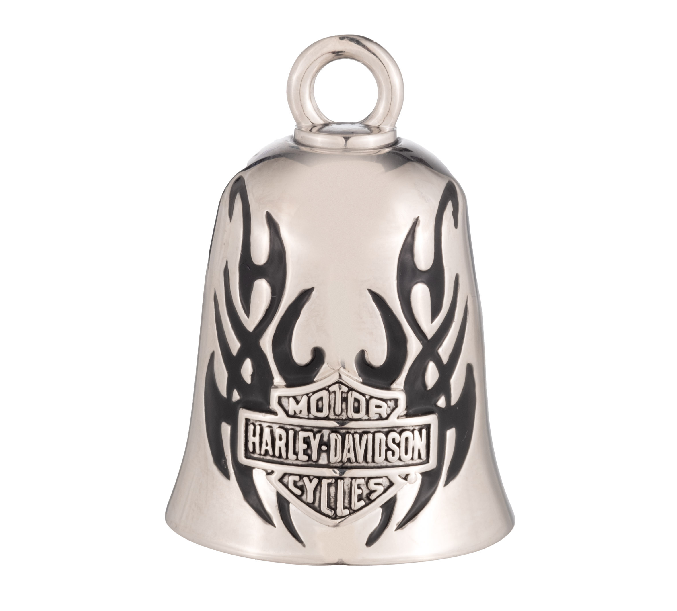 Bar & Shield with Contrast Flames Ride Bell